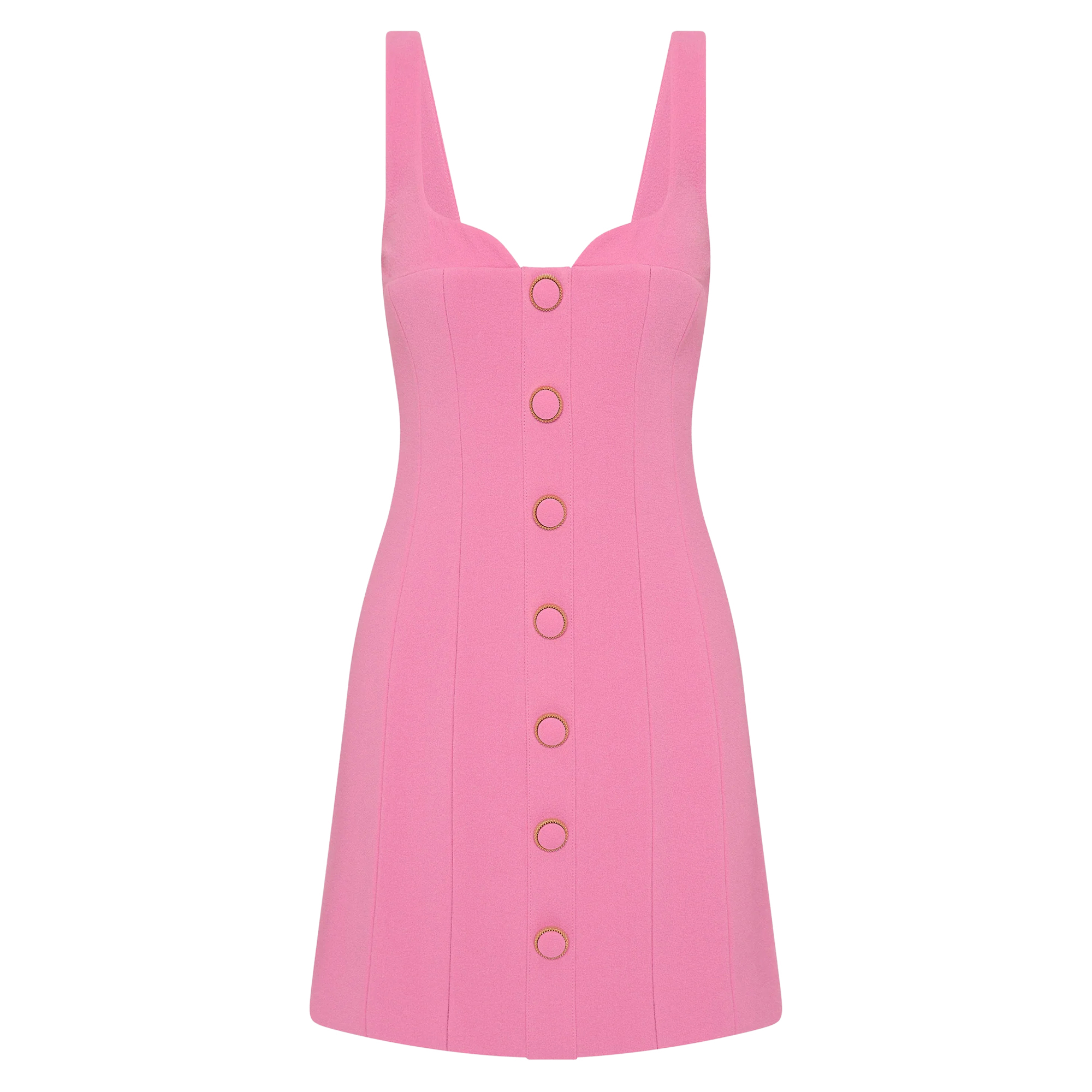 Muriel Sleeveless Button Front Mini Dress