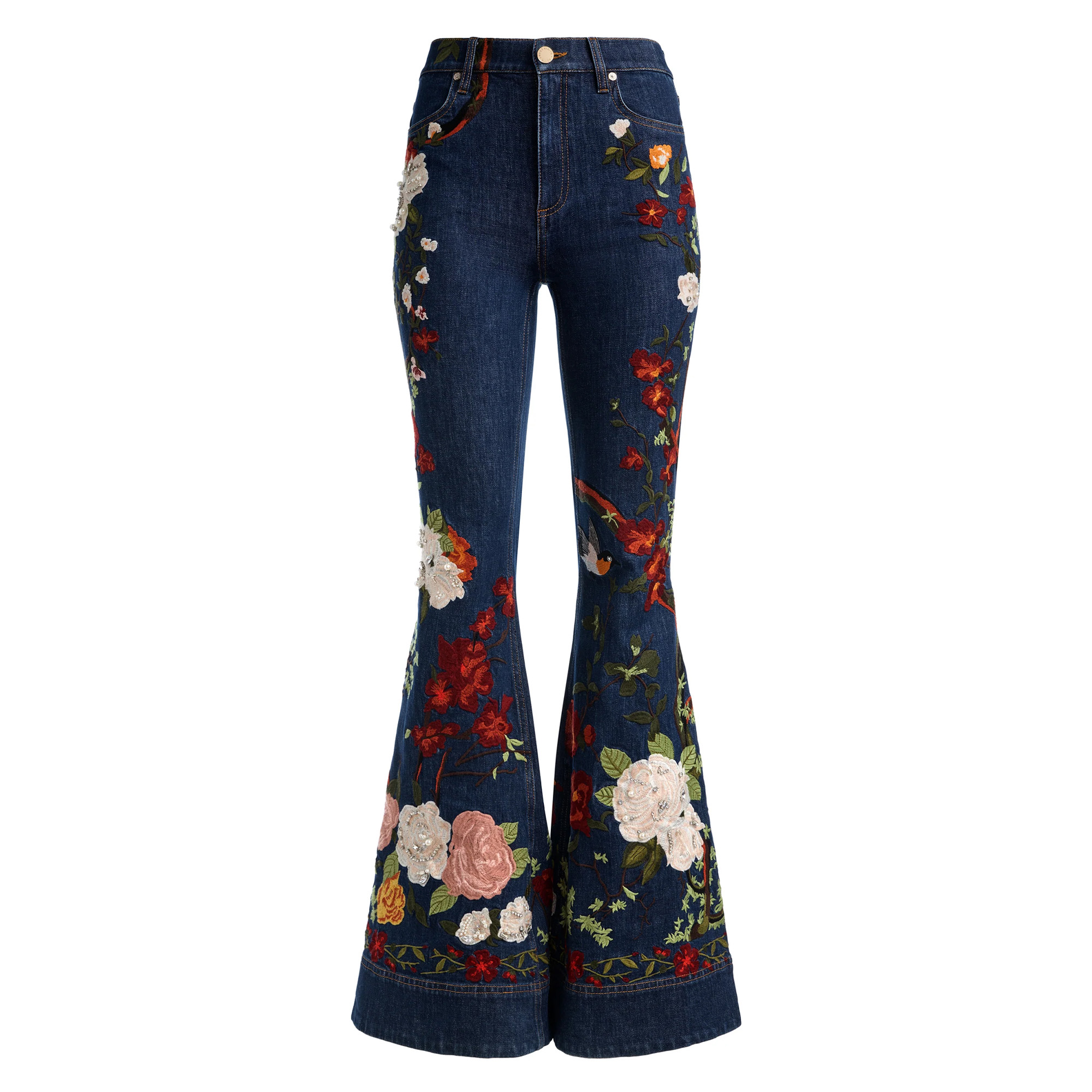 Beautiful High Rise Embellished Jean