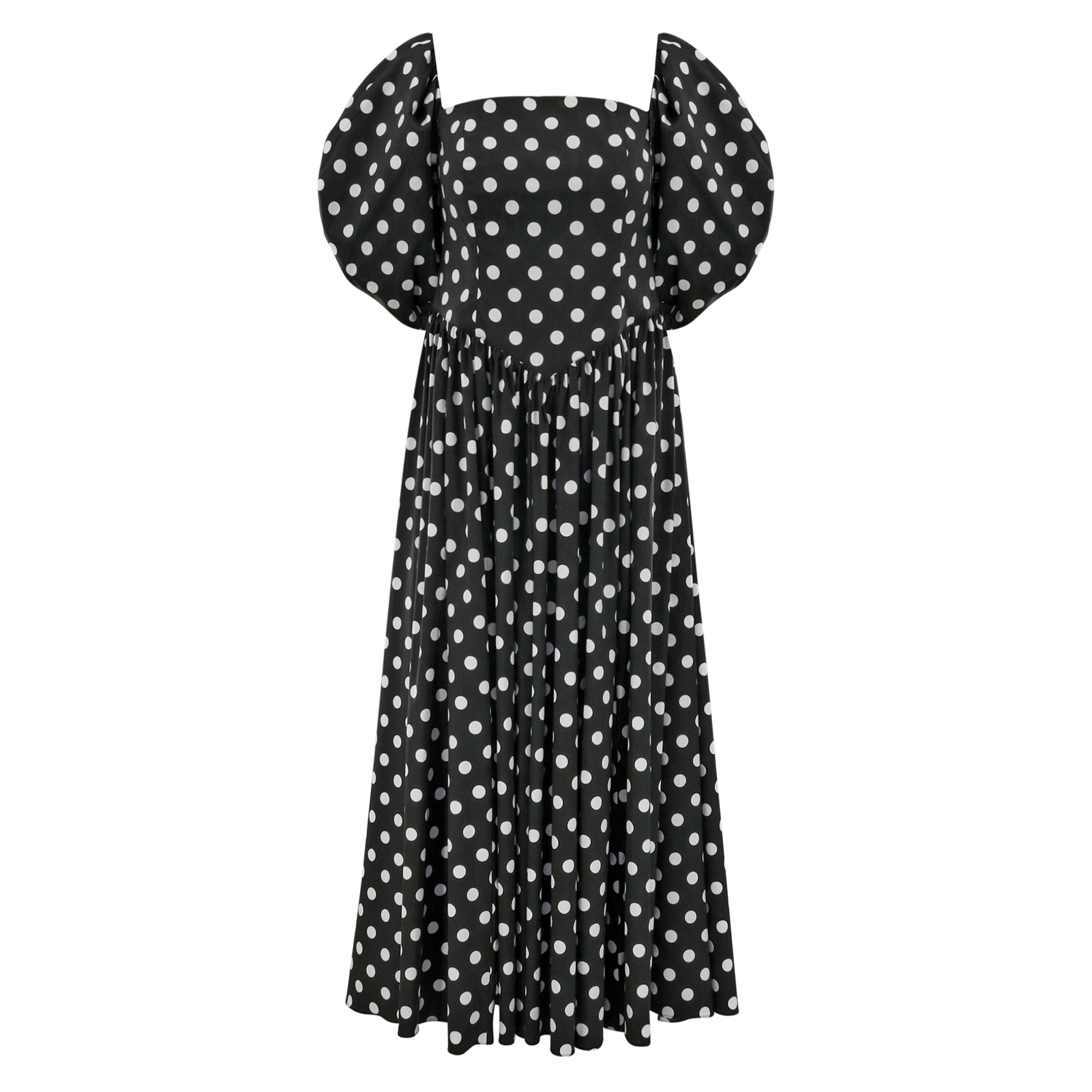 Christina Polka-Dot Midi Dress