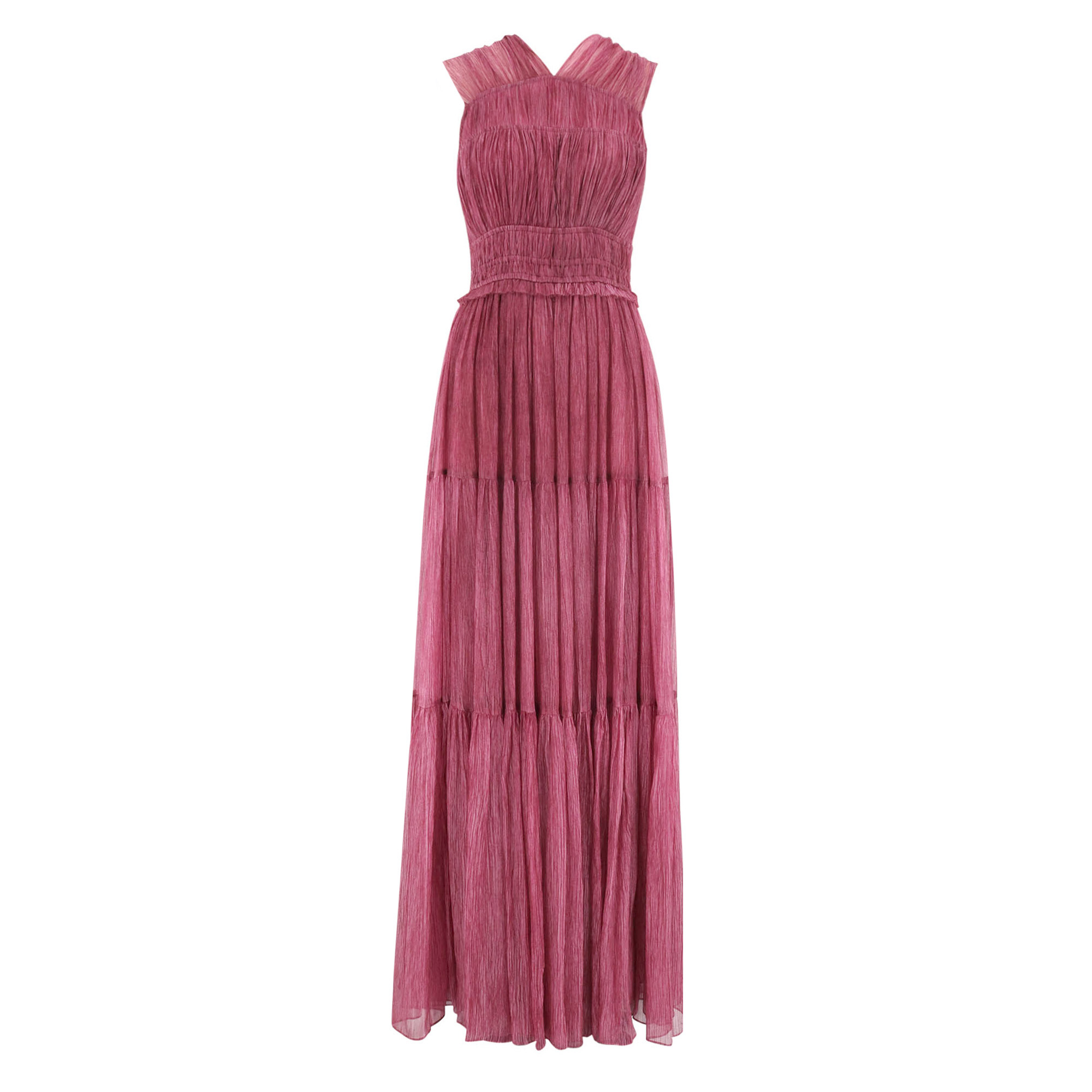 Freesia Sleeveless Crinkle Chiffon Gown