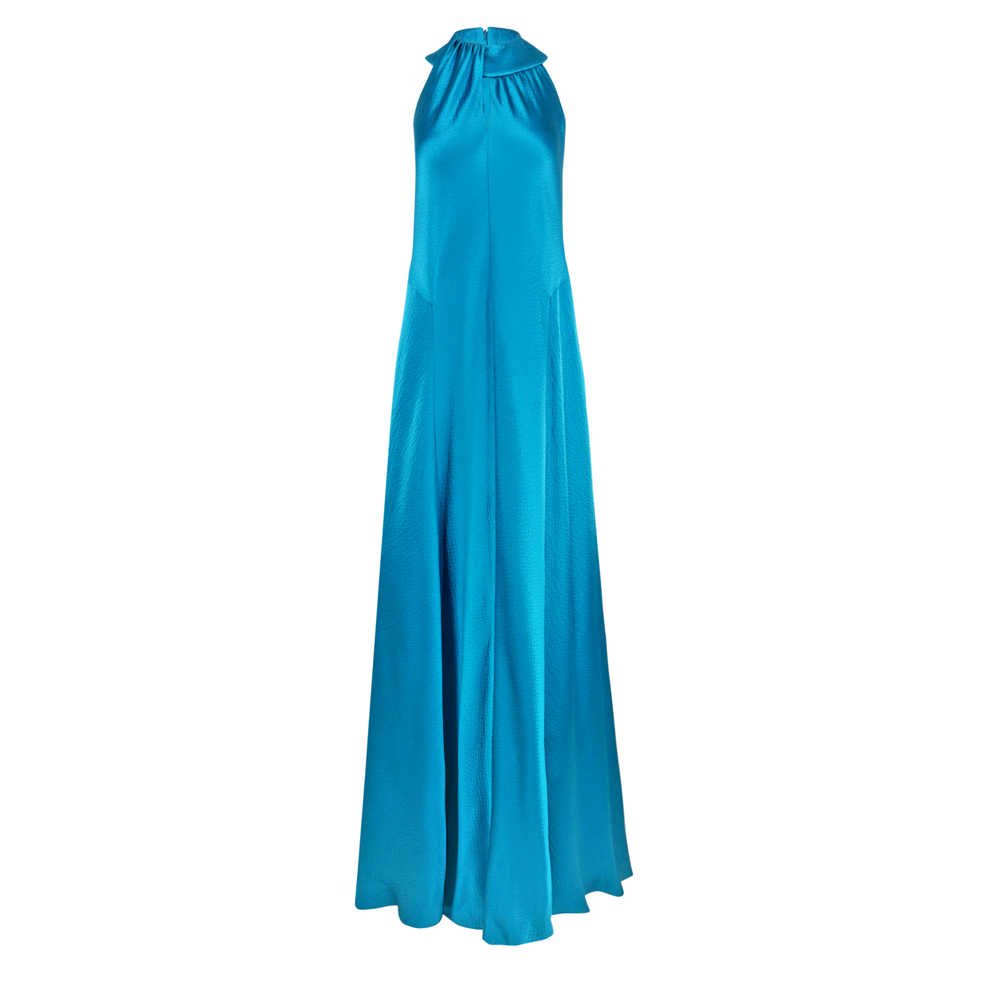 Hammered Satin Golden Girl Gown