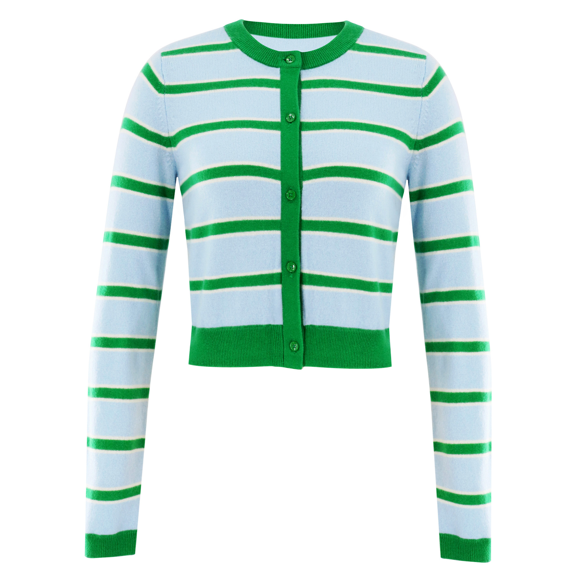 Dollie Striped Long Sleeve Cropped Cardigan