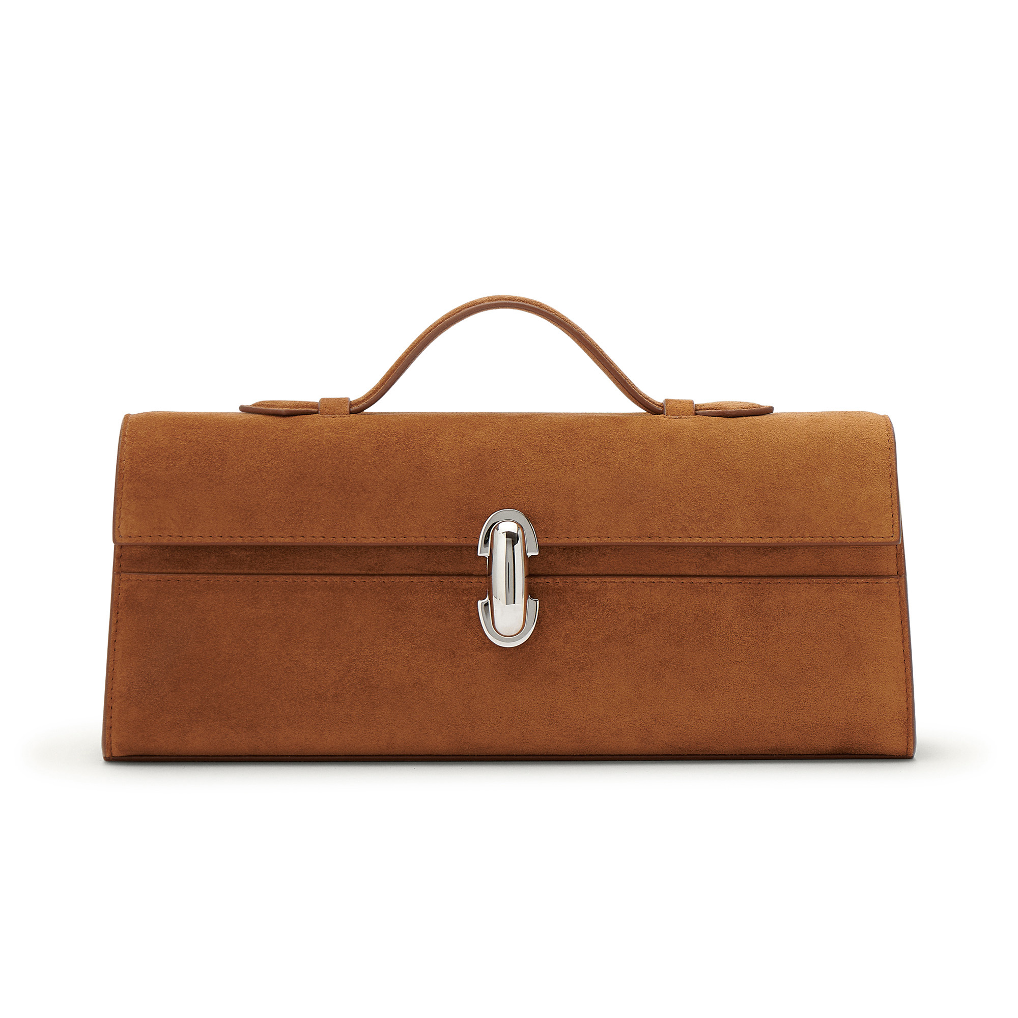 Slim Symmetry Pochette In Suede