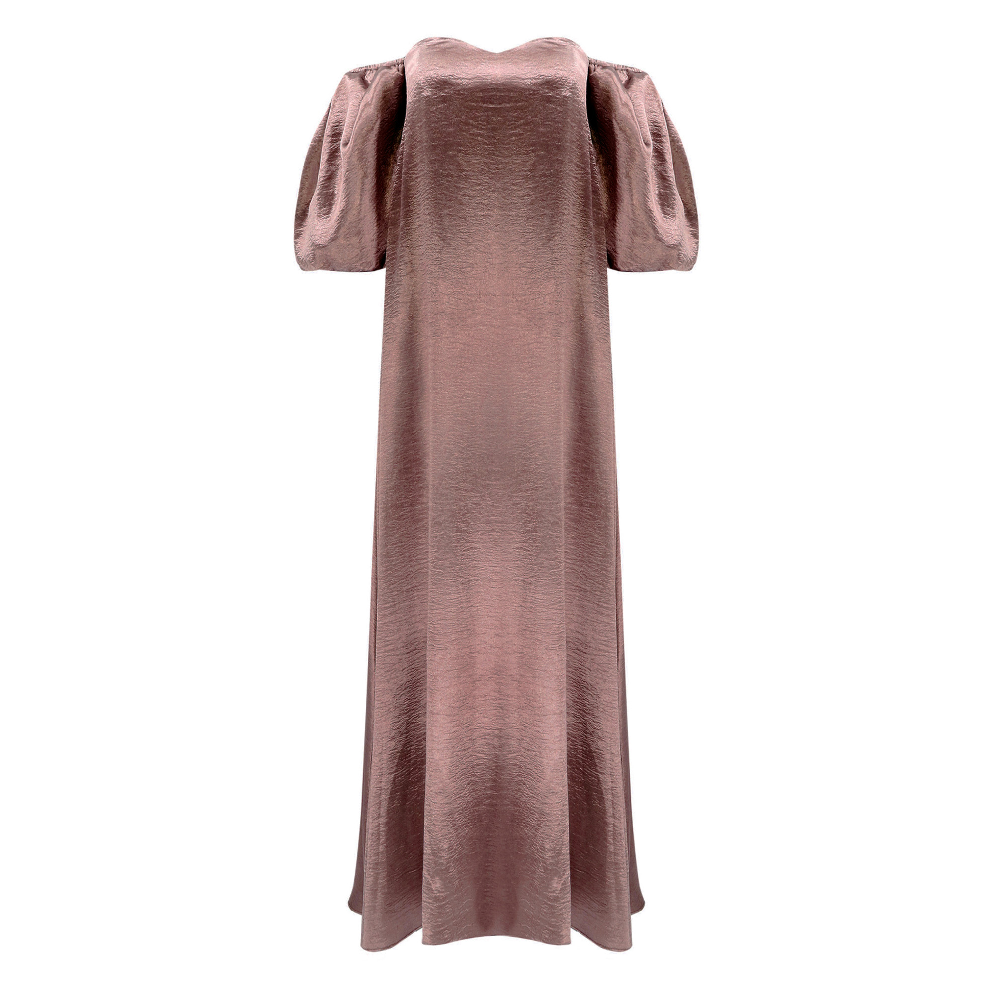 Palmer Liquid Satin Off-The-Shoulder Gown