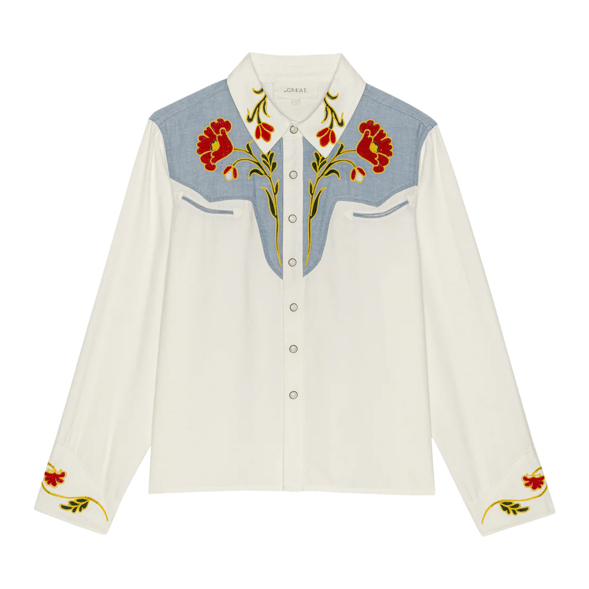 The Embroidered Long Sleeve Western Shirt