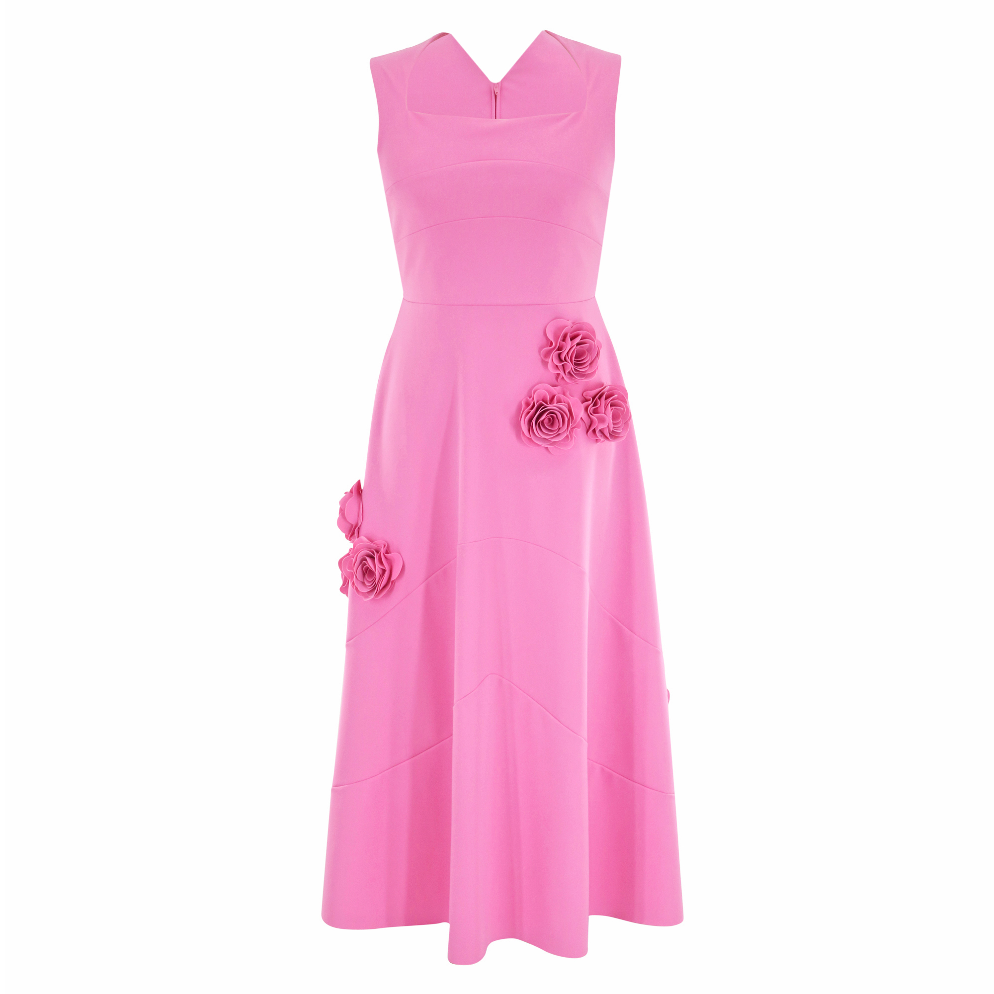 Scoop Neck Midi Dress