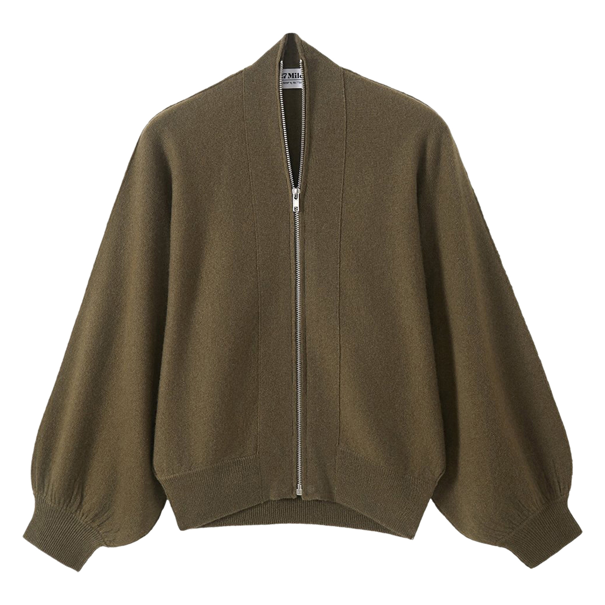 Gayle Dolman Sleeve Front Zip Cardigan