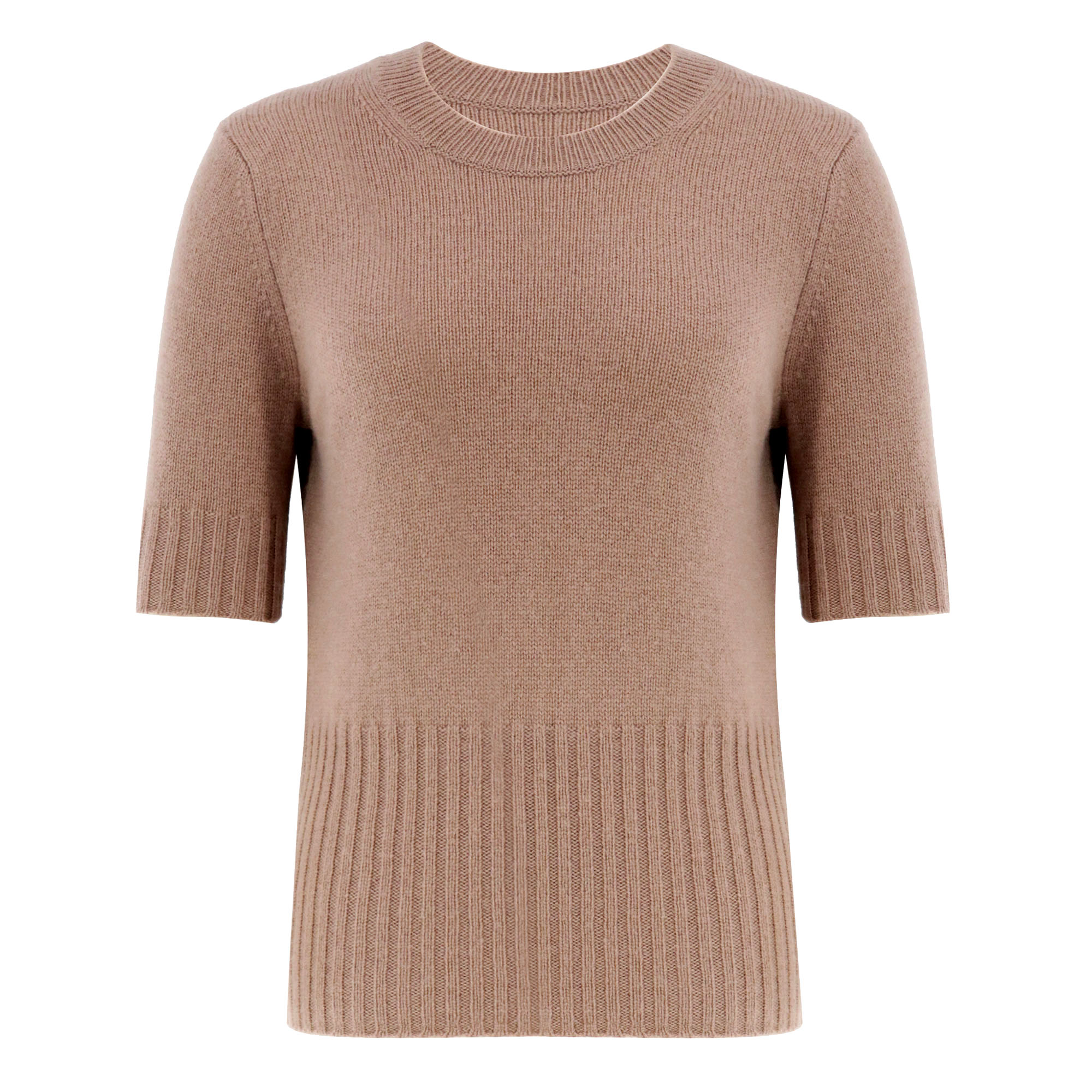 High Rib Cashmere Blend Tee