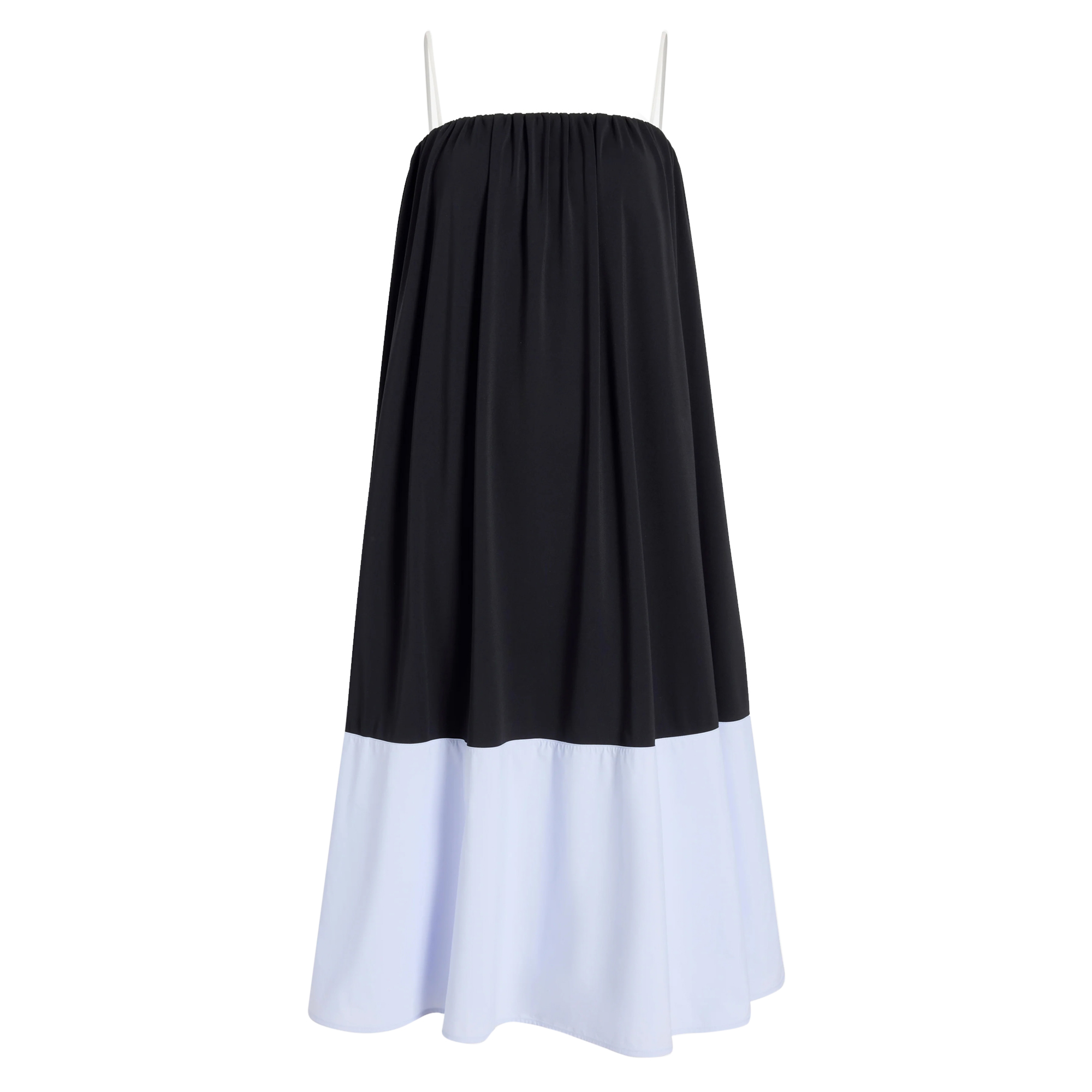 Saria Sleeveless Midi Dress In Crepe Jersey