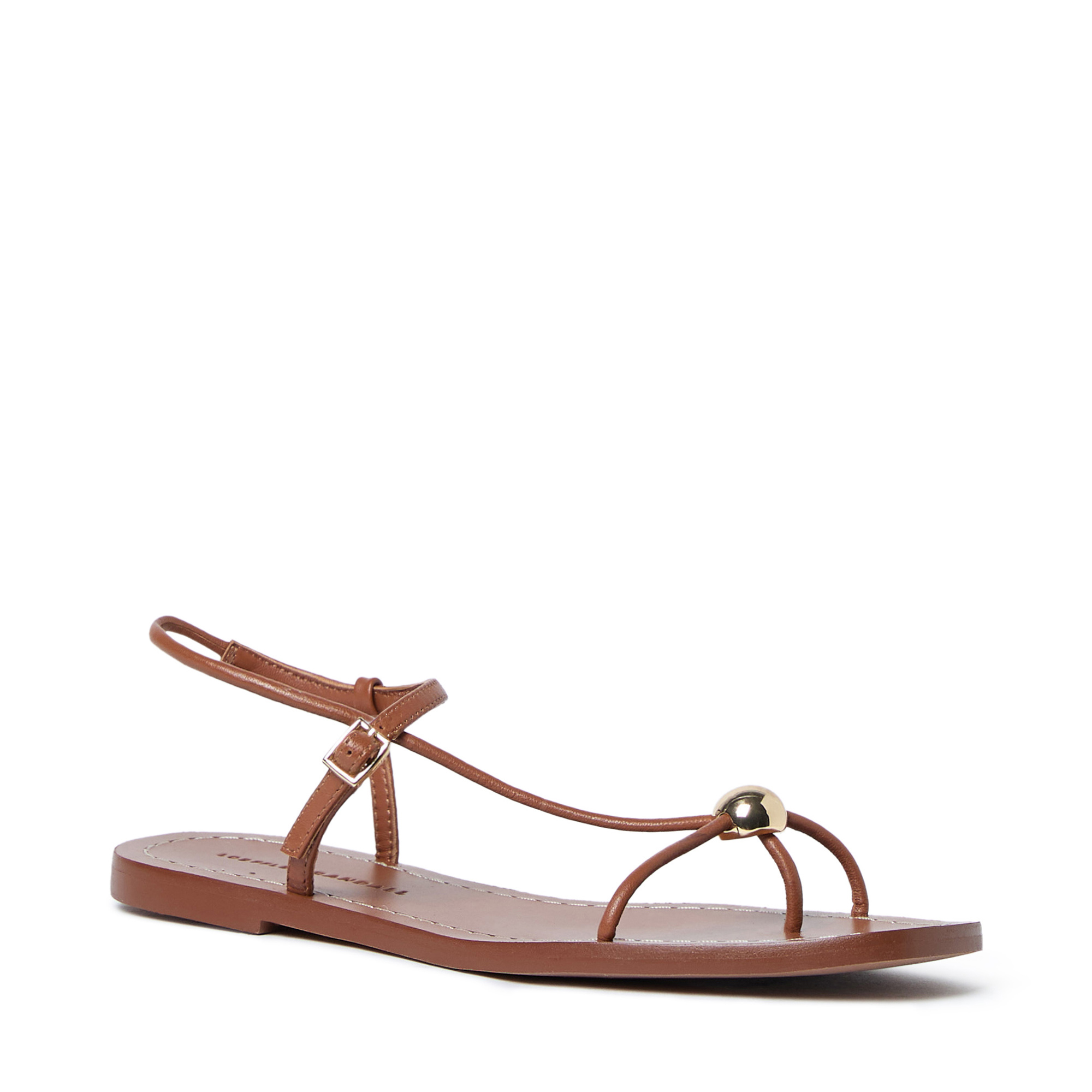 Strappy Flat Sandal With Ornament