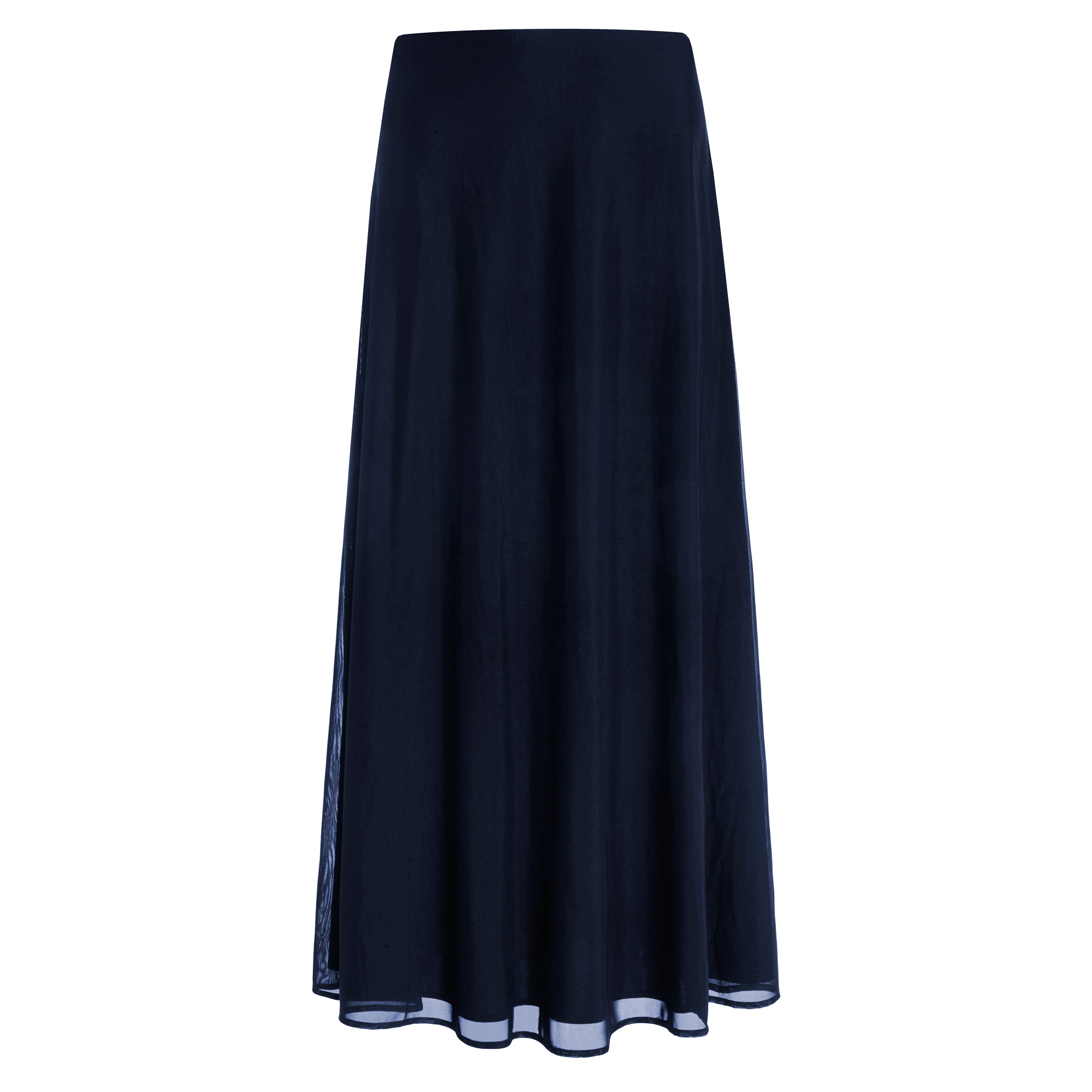 Floor-Length Mesh Circle Skirt