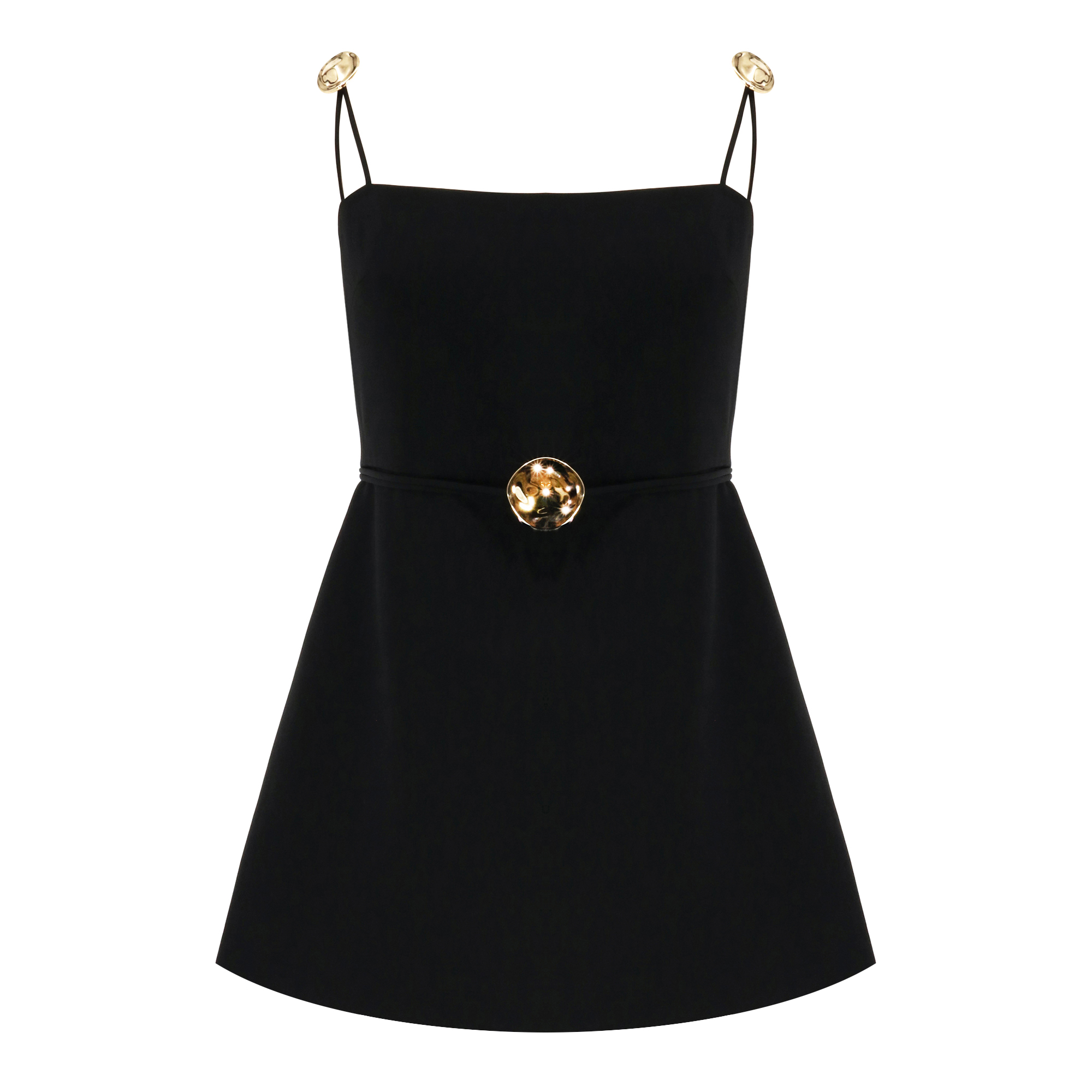 Basei Sleeveless Romper With Hardware Detail