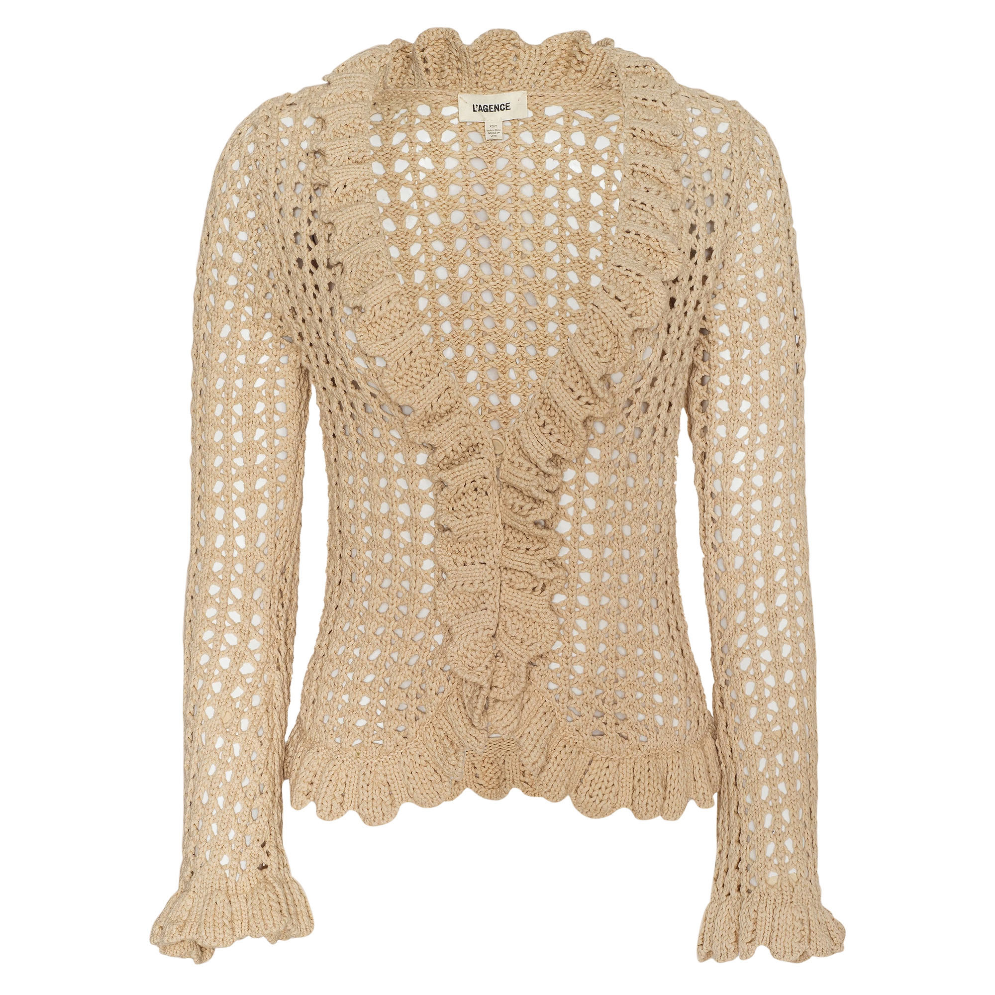 Solaris Long Sleeve Open Stitch Cardigan