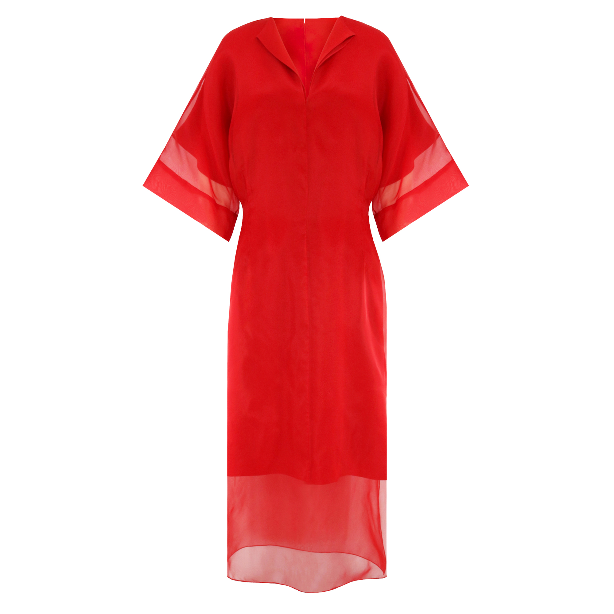 The Zuri Short Sleeve Blouson Midi Dress