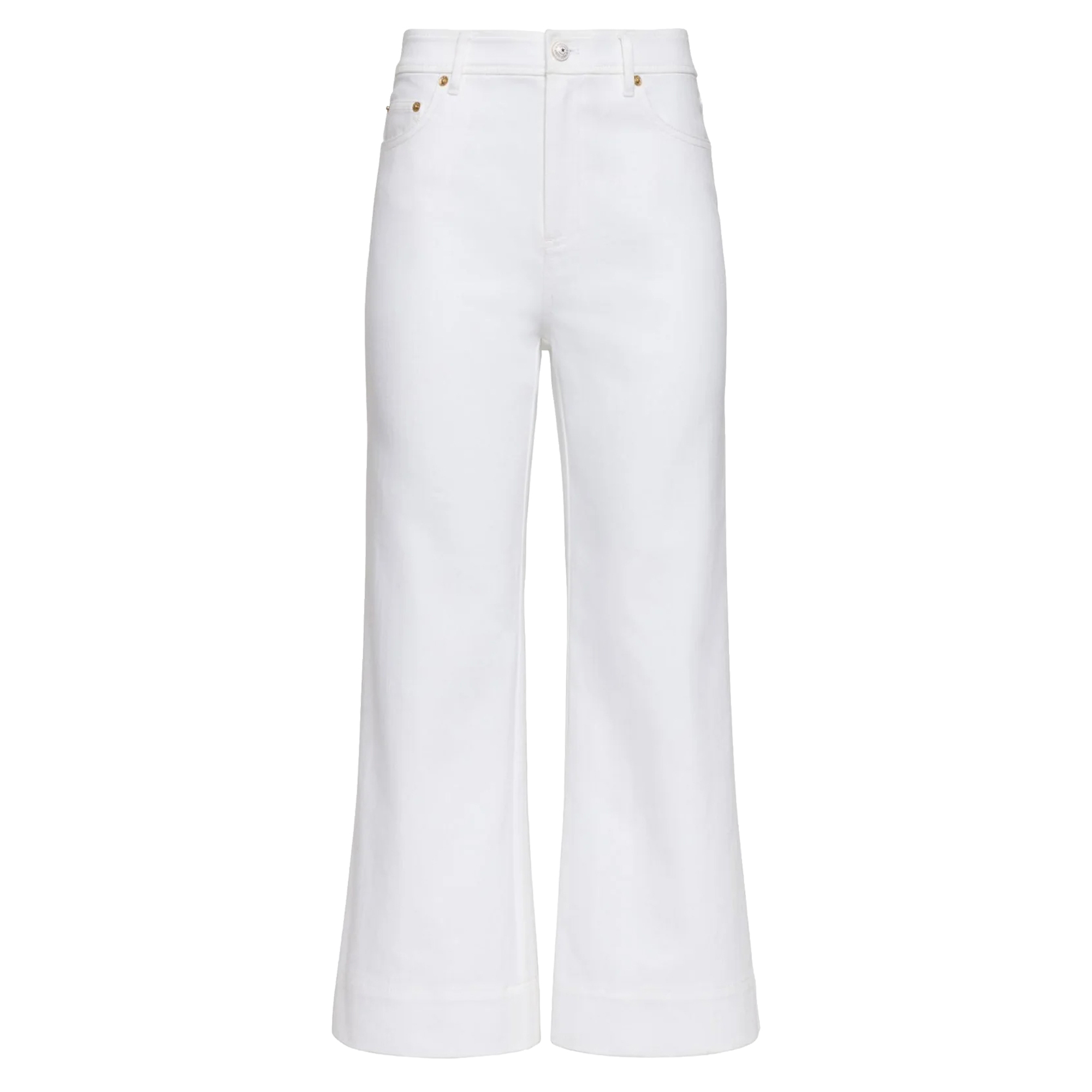 Joey Mid-Rise Cropped Wide-Leg Jeans