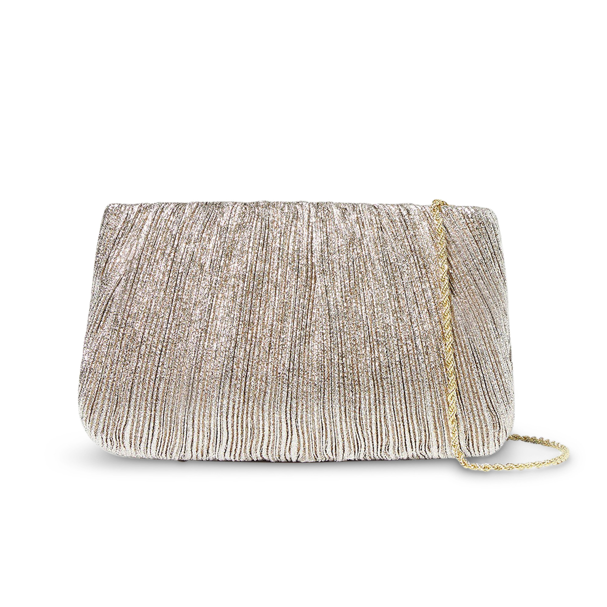 Brit Flat Pleated Clutch
