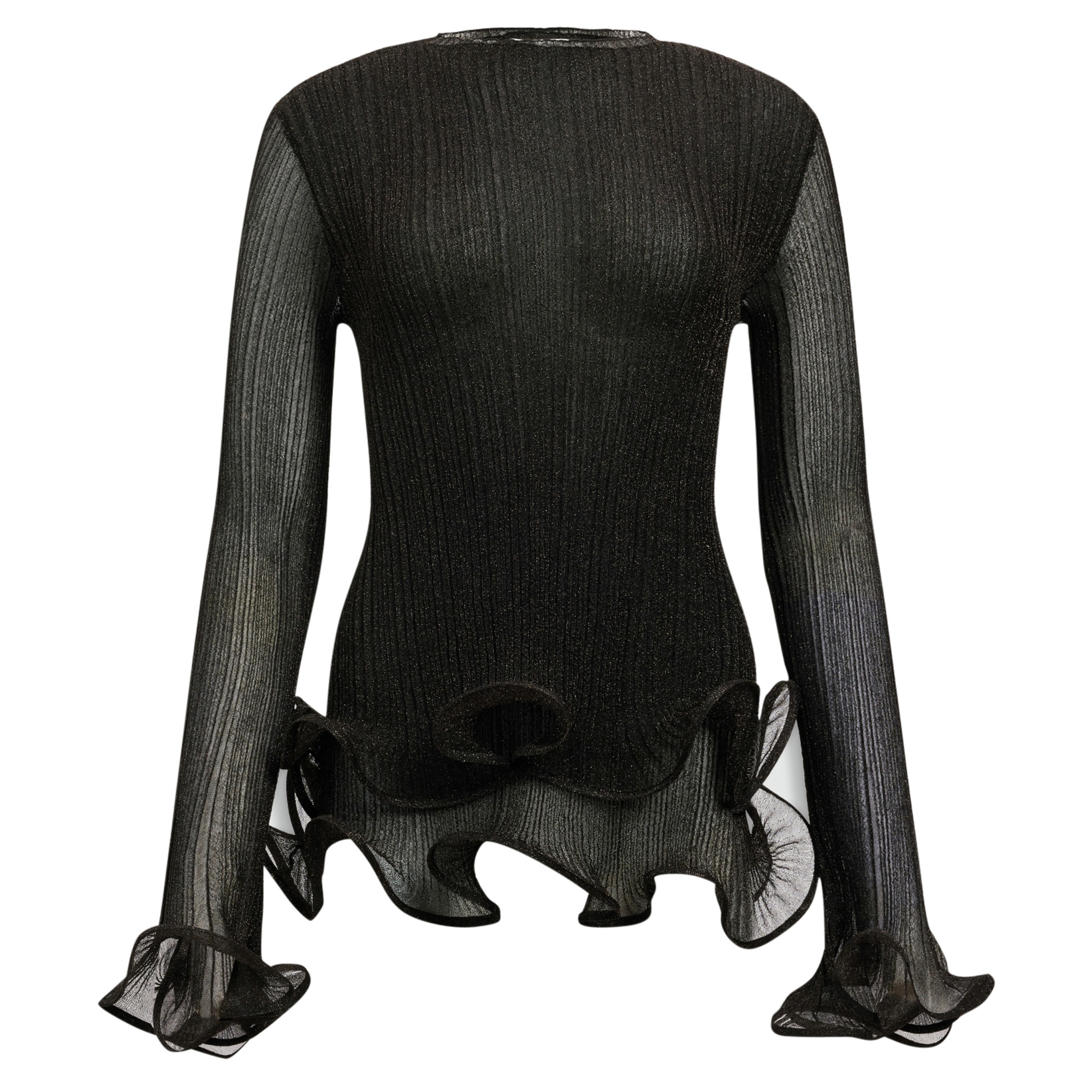 Agata Ruffle Knit Top