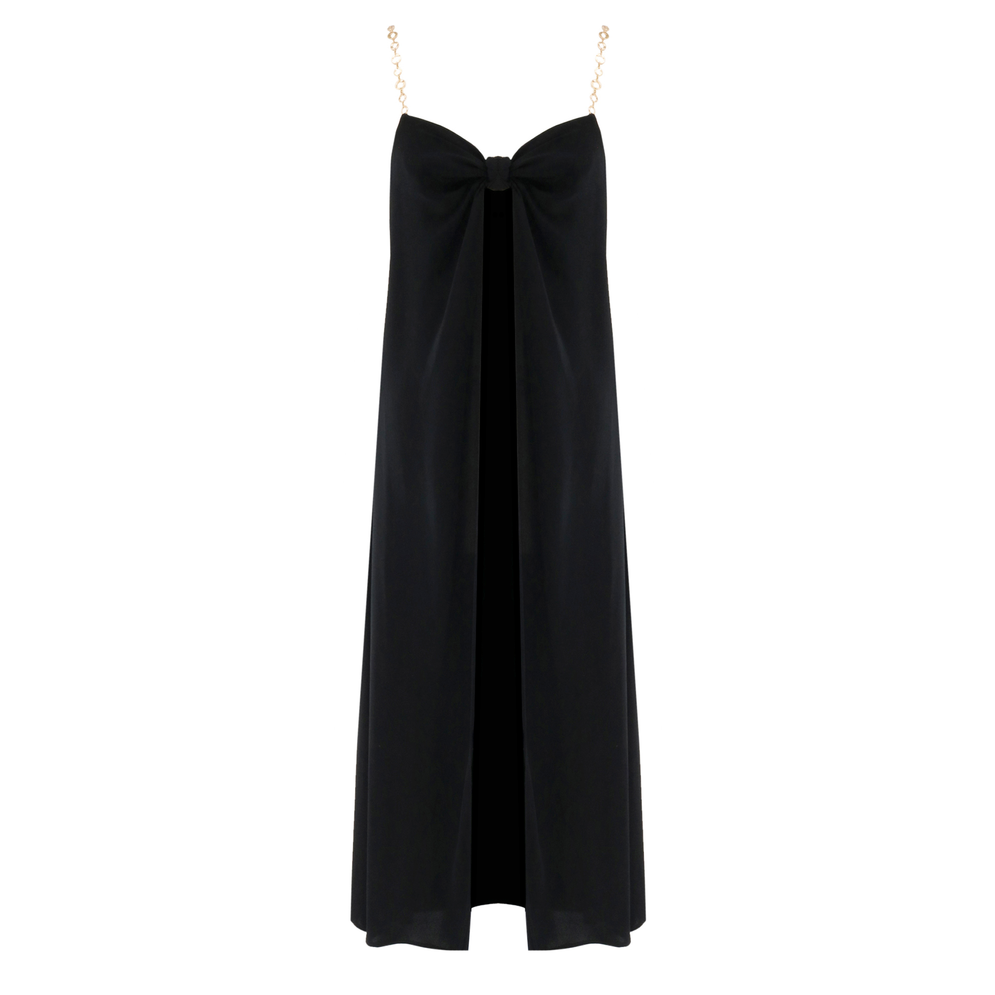Rixie Sleeveless Chain-Strap Silk Top