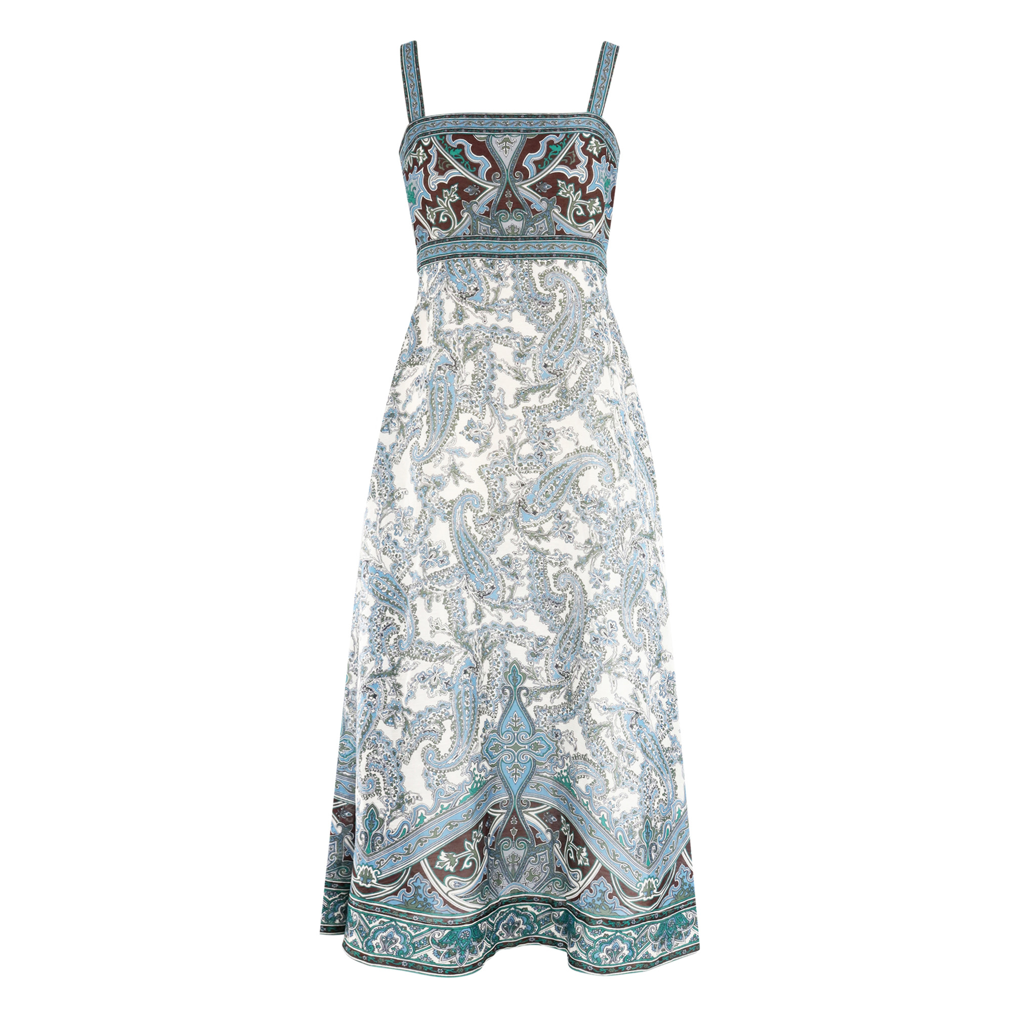 Rye Sleeveless Paisley Midi Dress