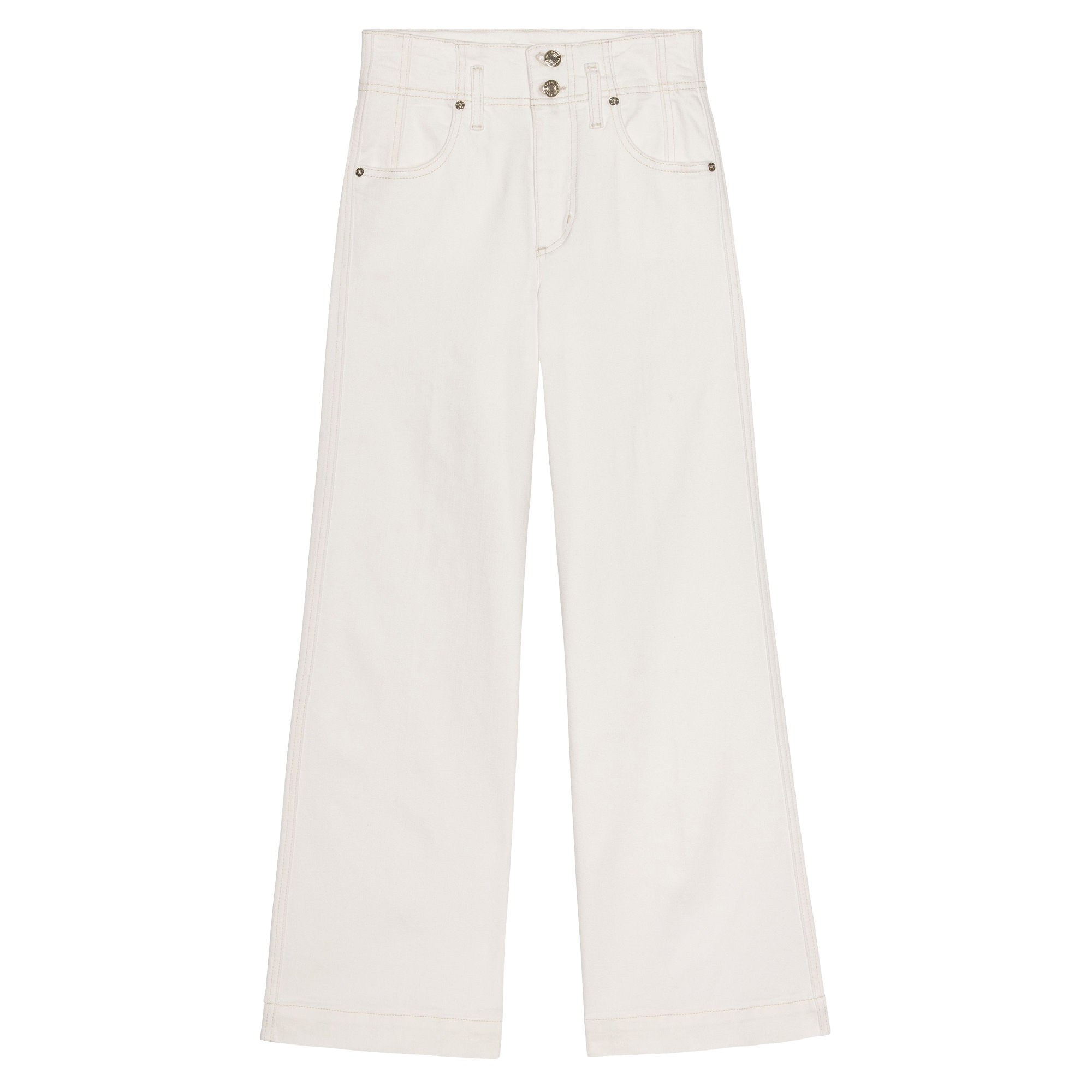 The Seamed Wide Trouser Crop Jean