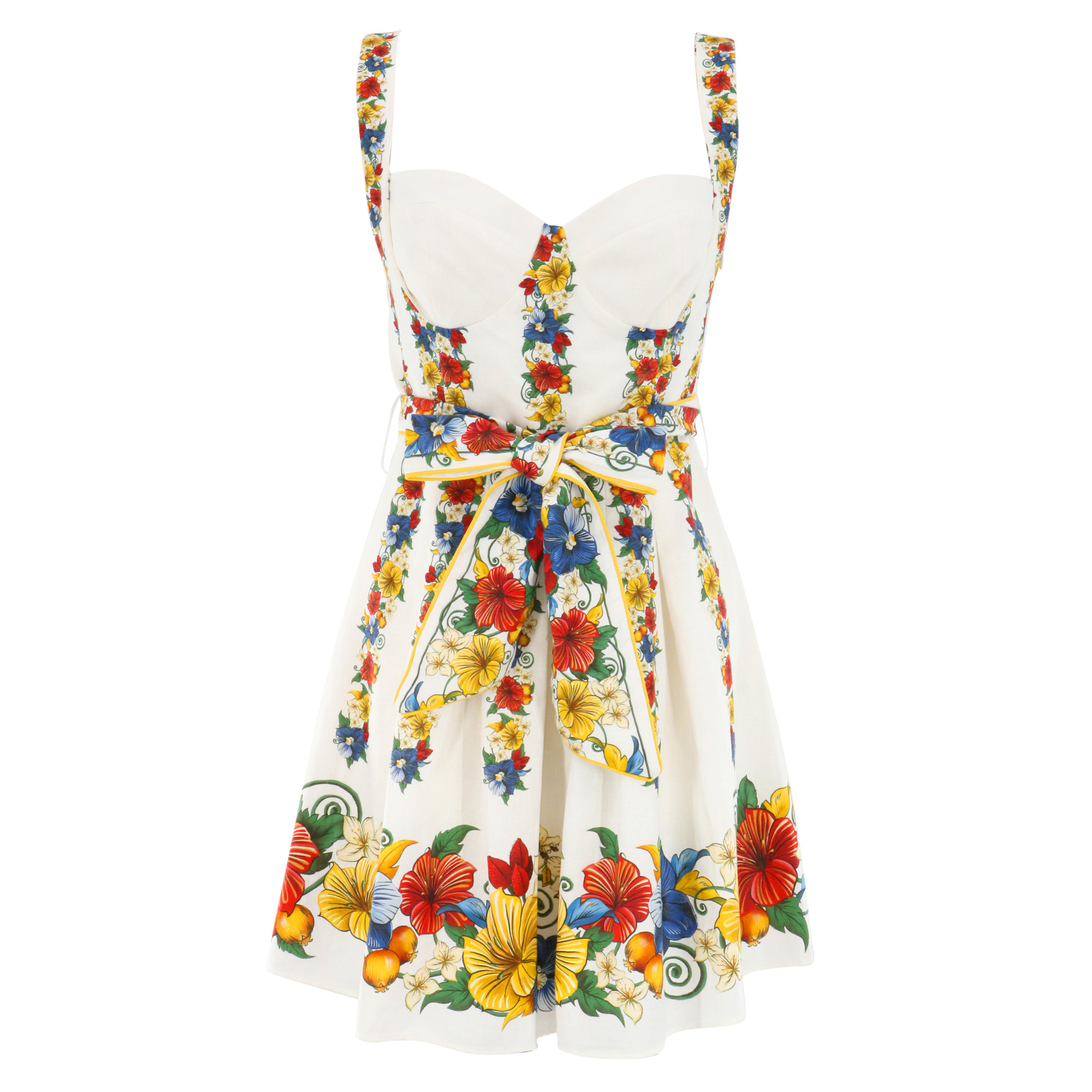 Sleeveless Belted Mini Dress