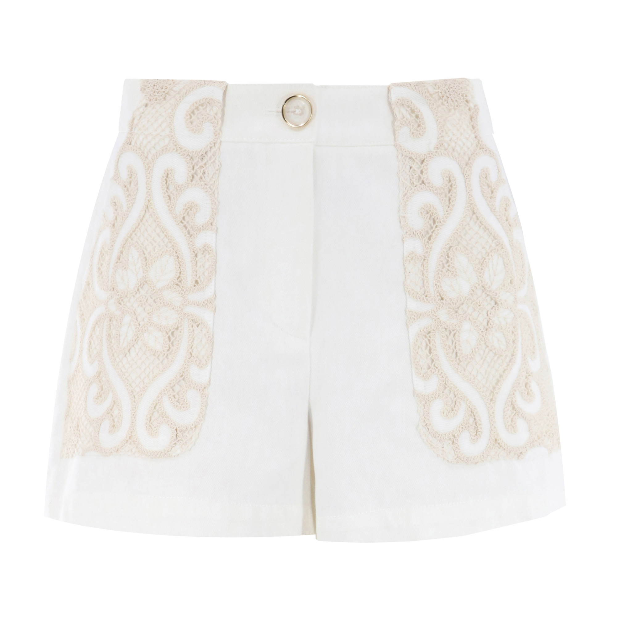 Embroidered Denim Hilary Short