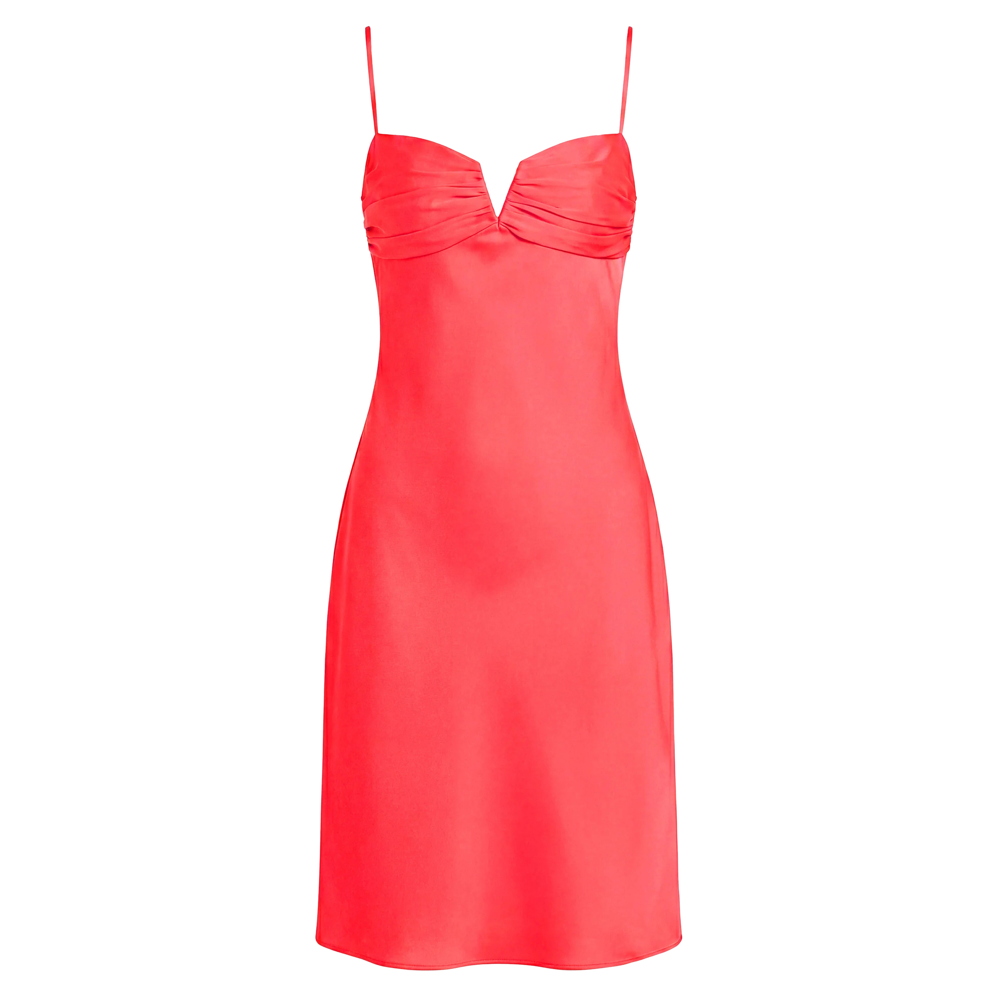 Ira Sleeveless Empire Waist Satin Mini Dress