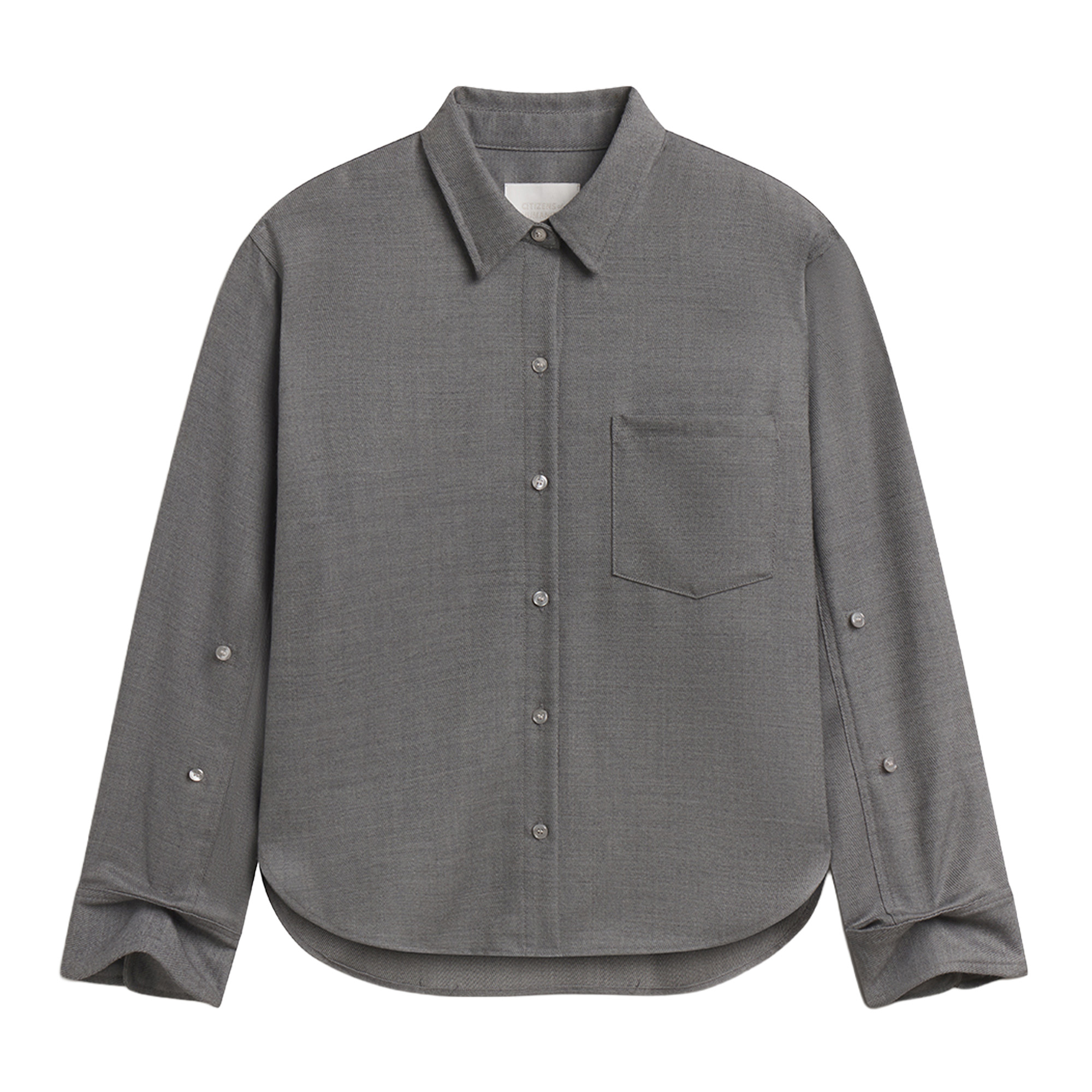 Kayla Shrunken Felted Wool Shirt