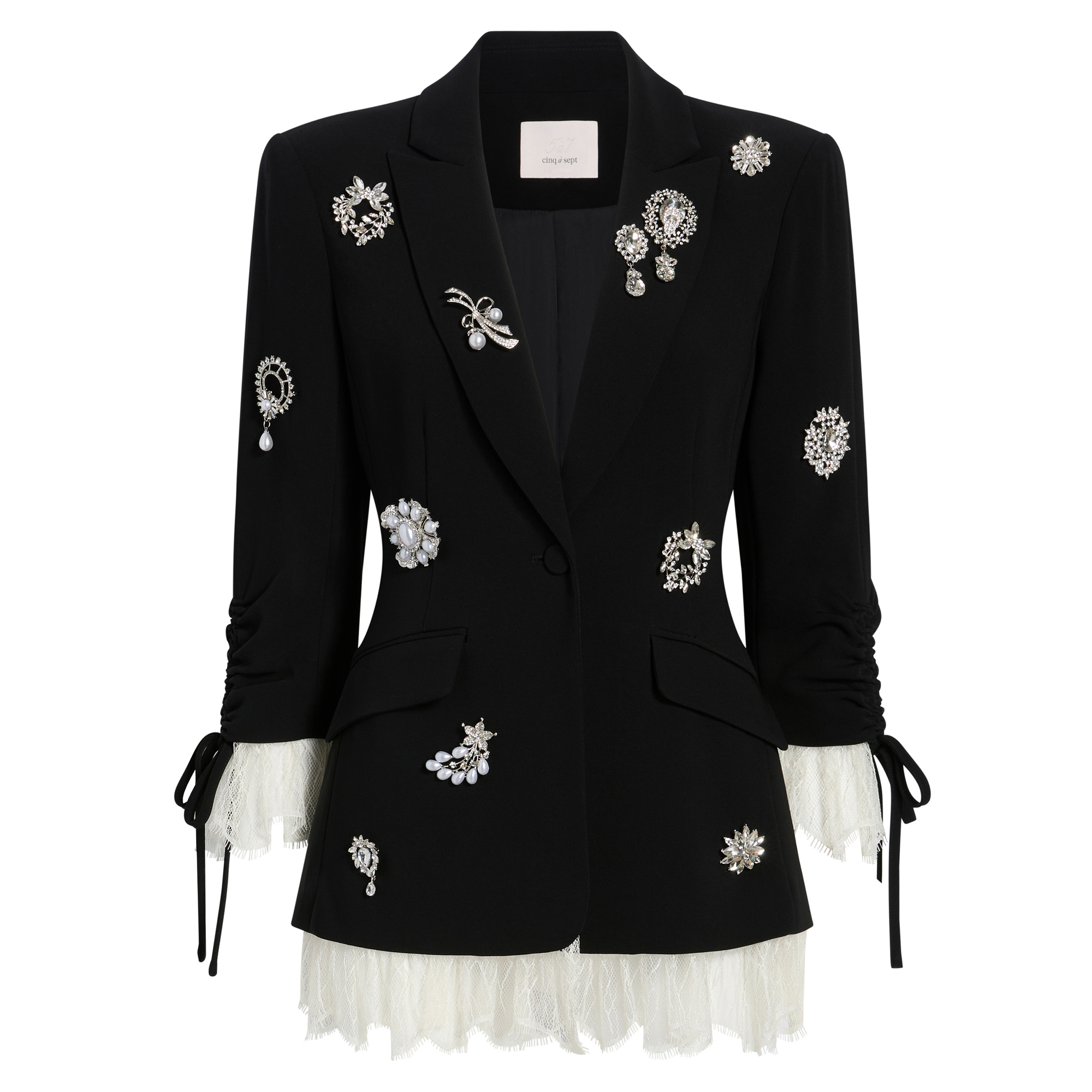 Crystal Brooch Roxie Blazer