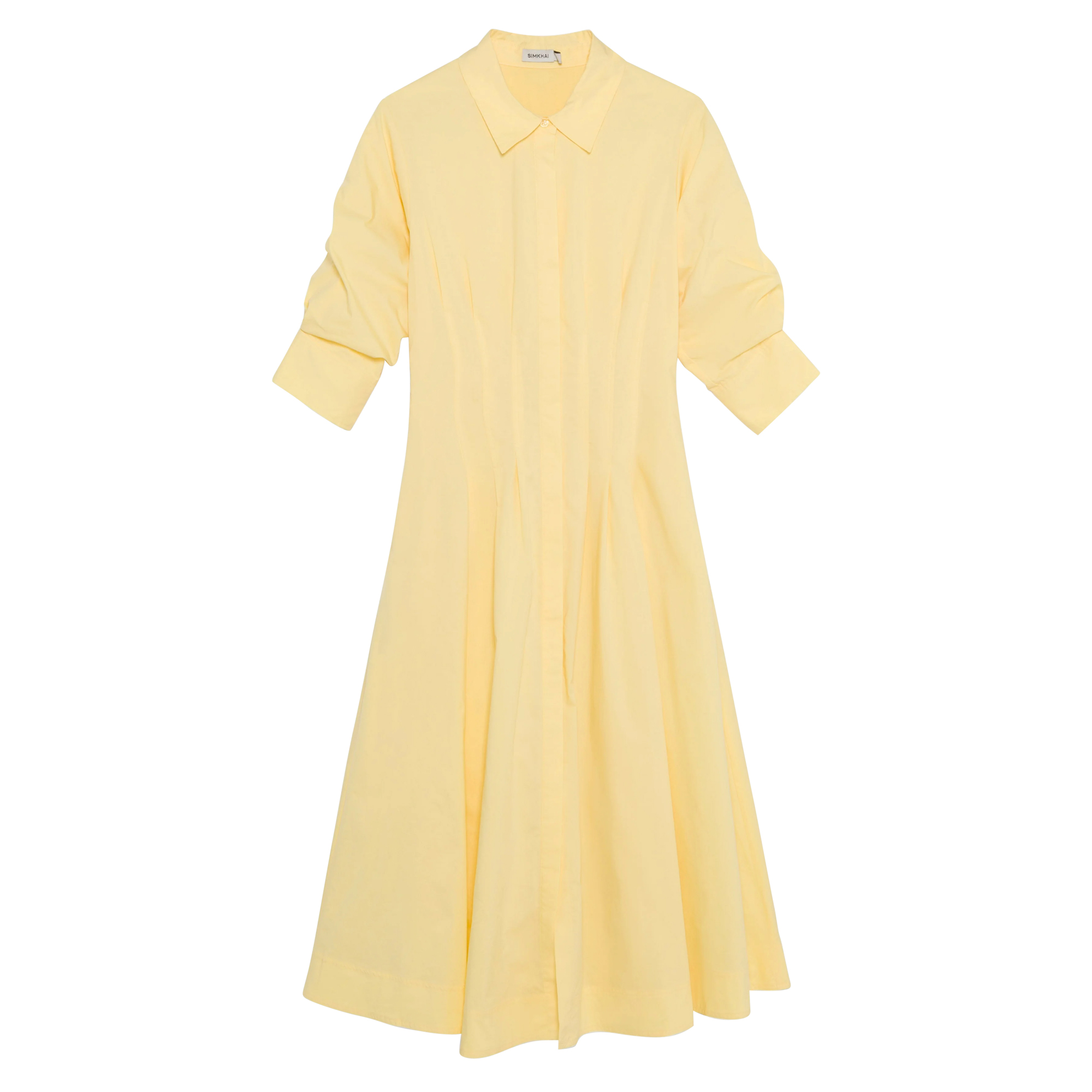 Jazz Cotton Pintuck Midi Dress