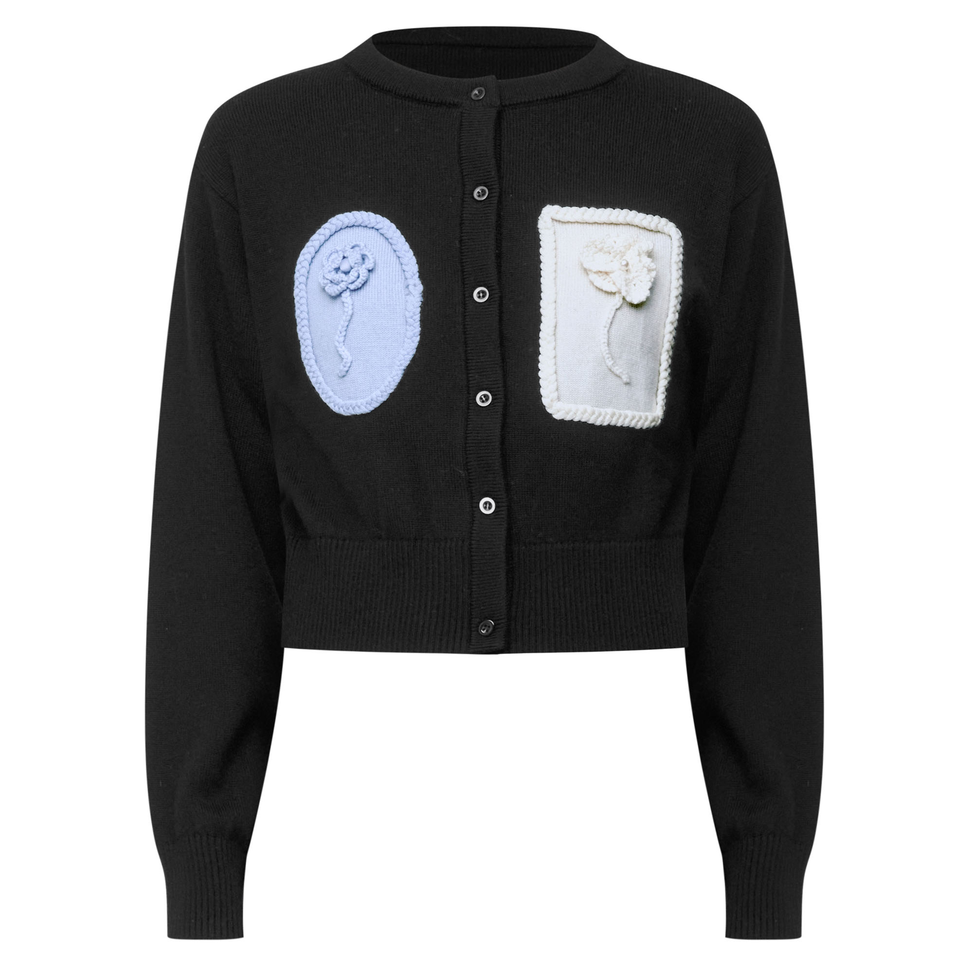 Pansy Crochet Detail Long Sleeve Cardigan