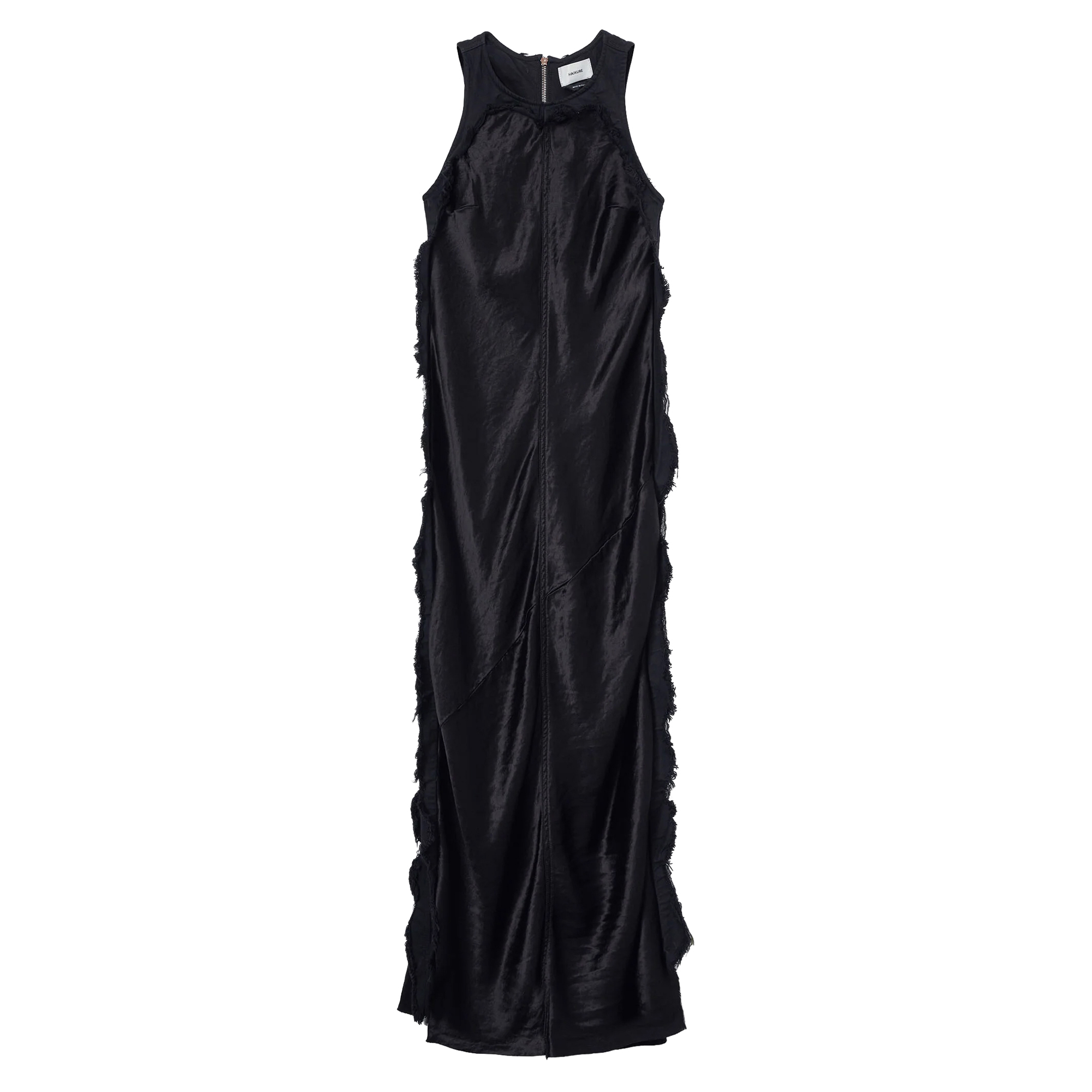 Toto Sleeveless Satin Bull Maxi Dress