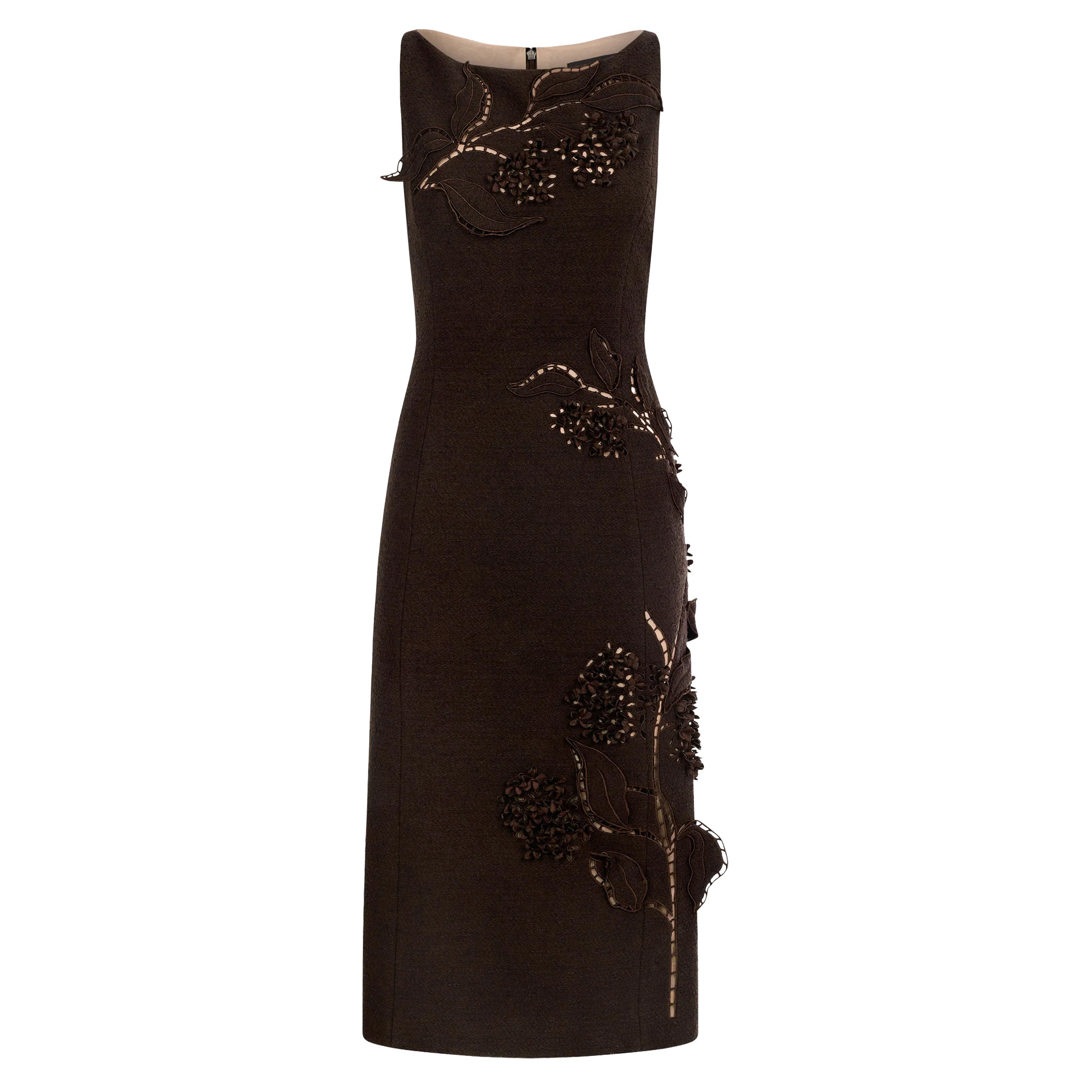 Porcelain Flower Cutout Dress