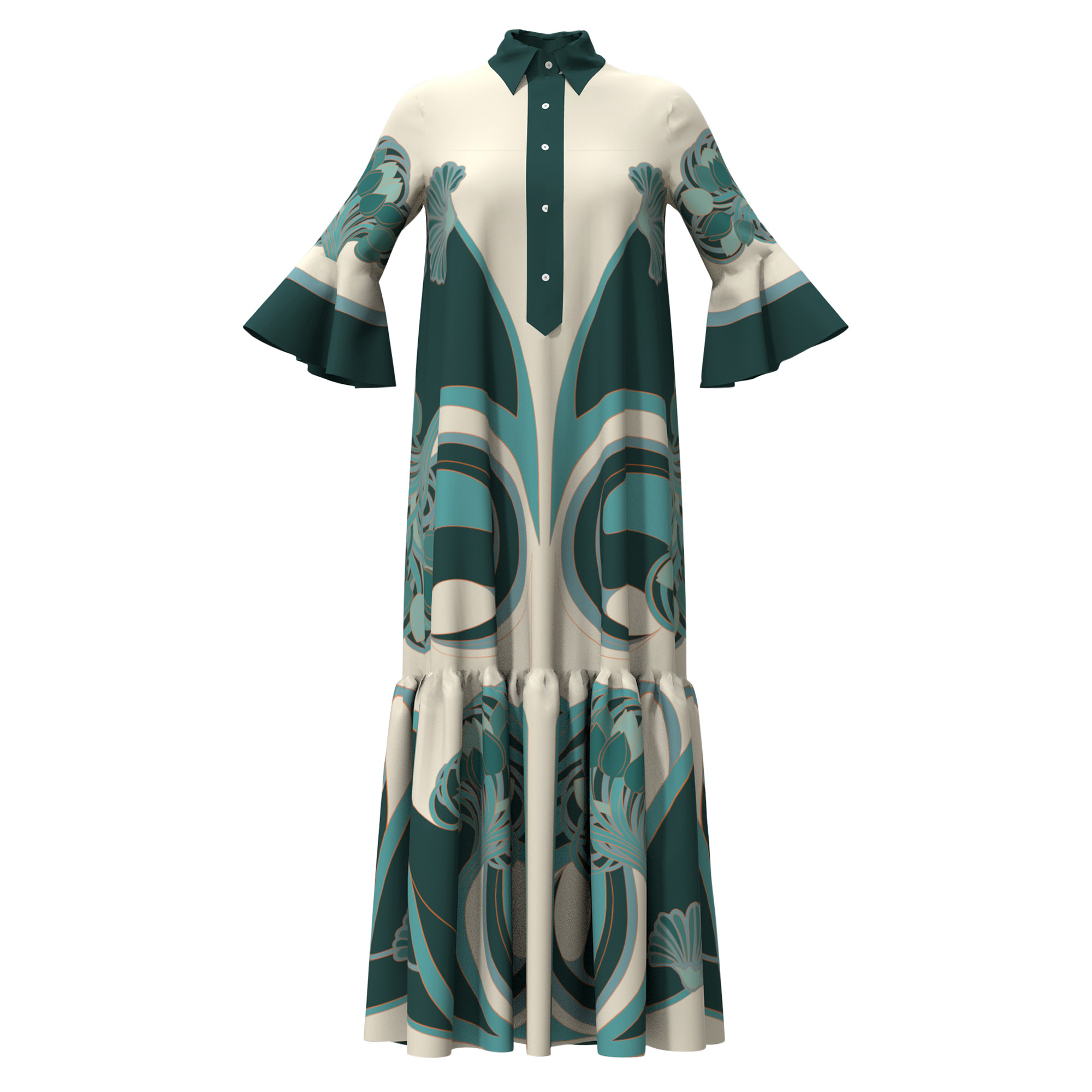 Artemis Placee Midi Dress