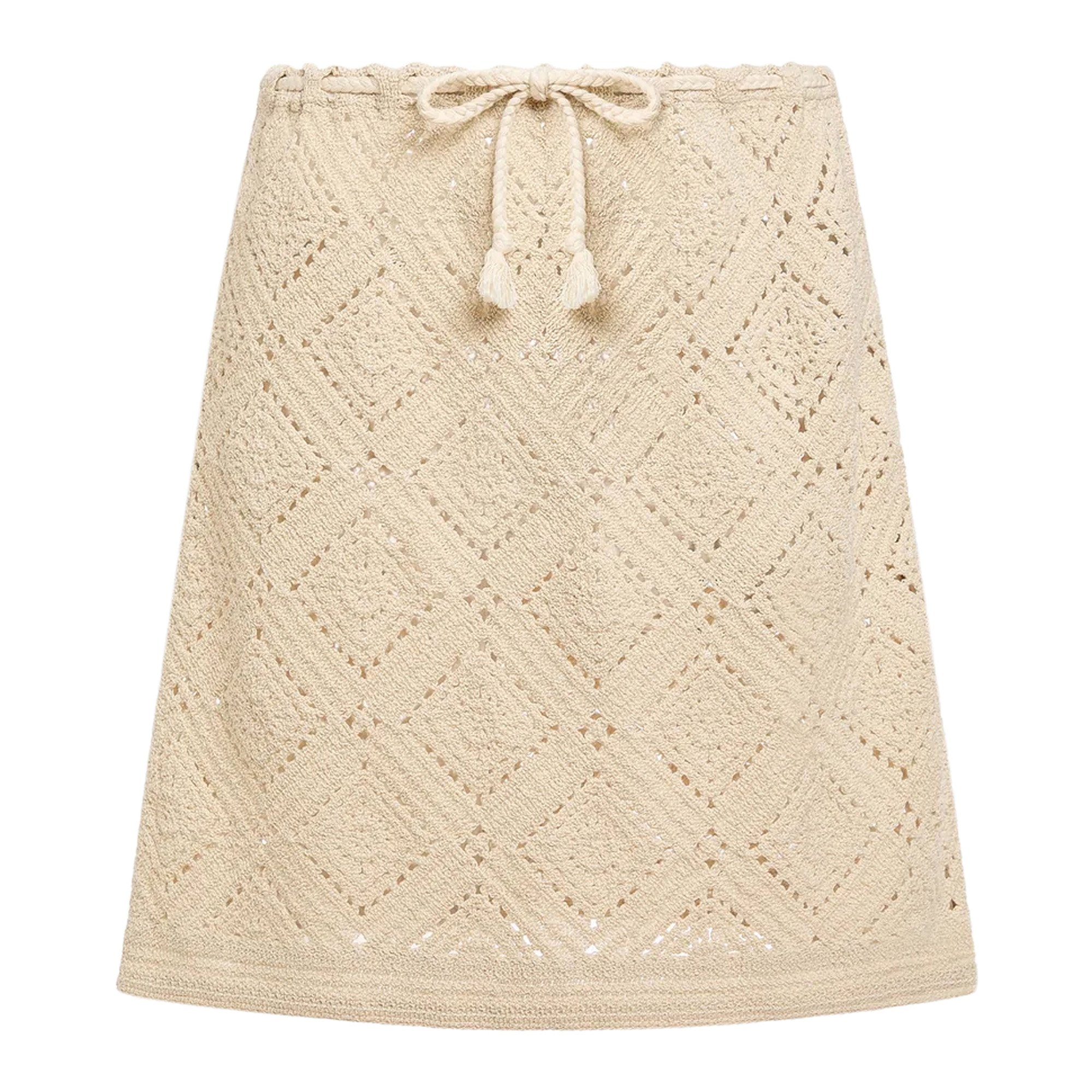Zebbie Crochet Mini Skirt