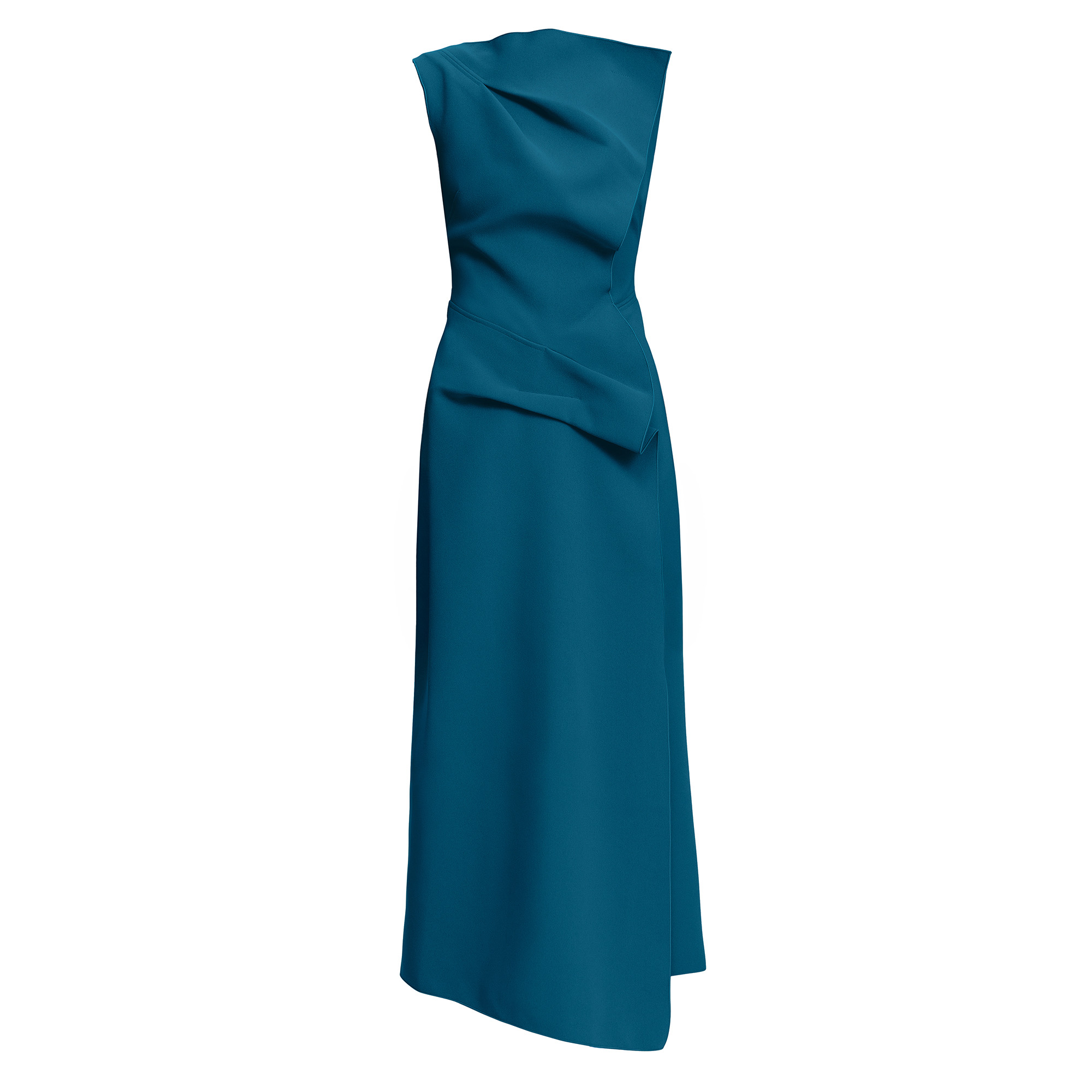 Normanhill Sleeveless Crepe Midi Dress