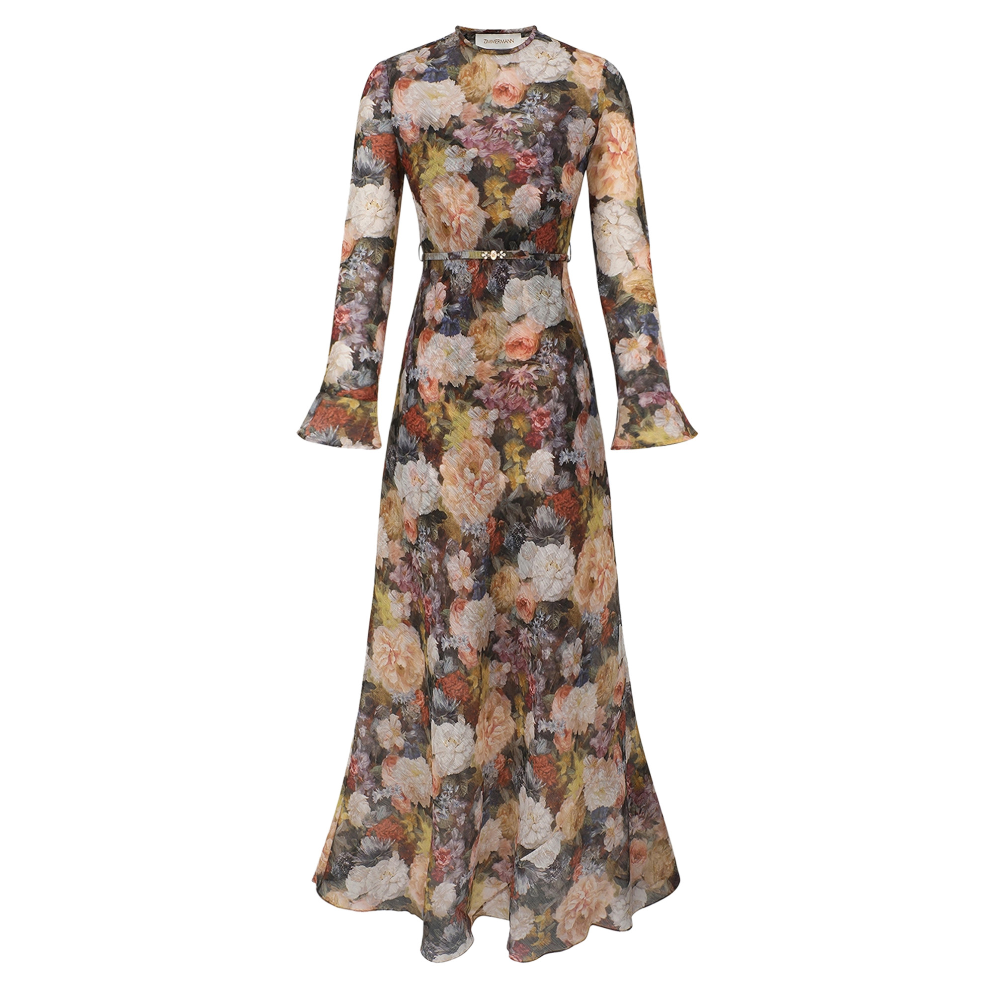 Alchemy Long Sleeve Maxi Sheath Dress