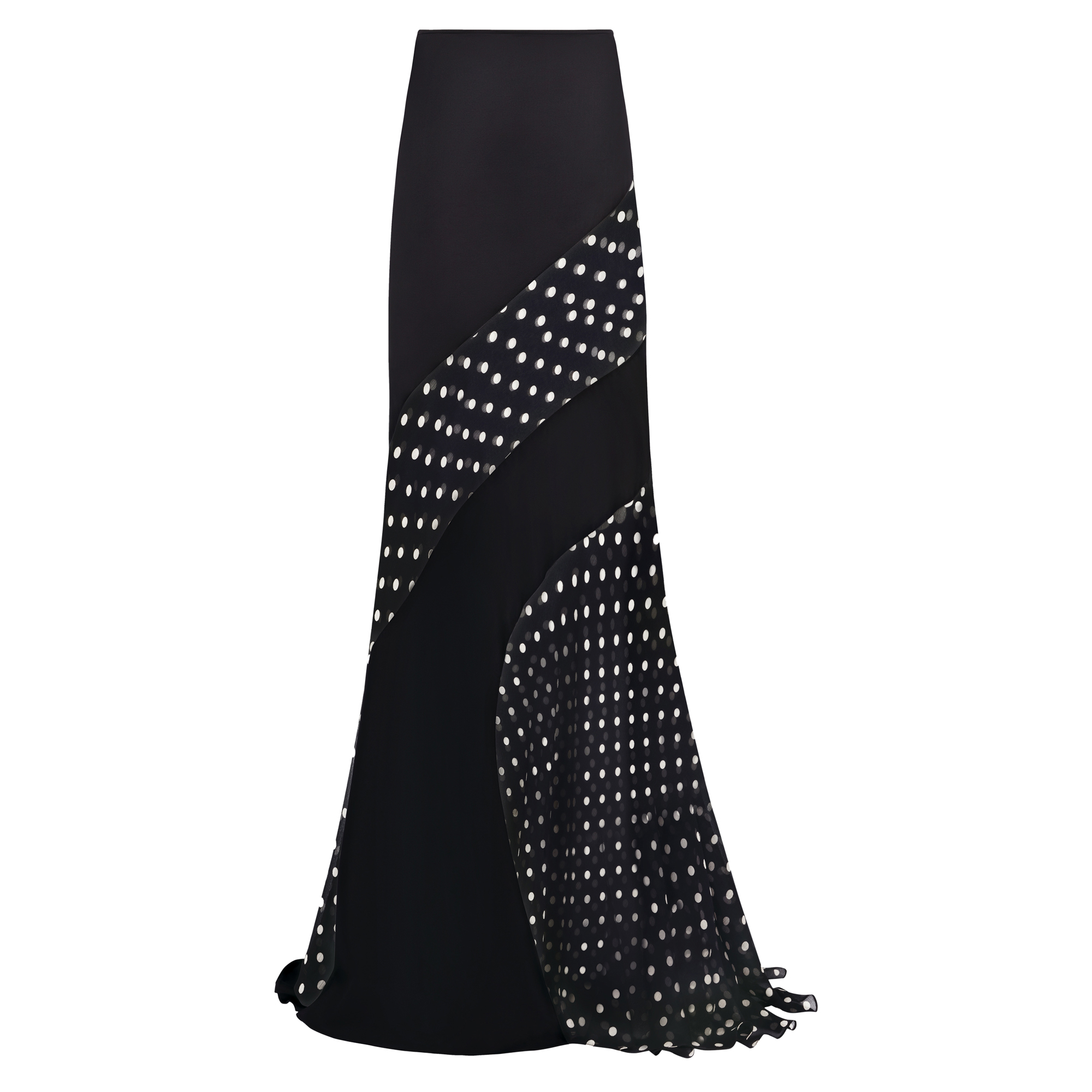 Long Polka Dot Skirt