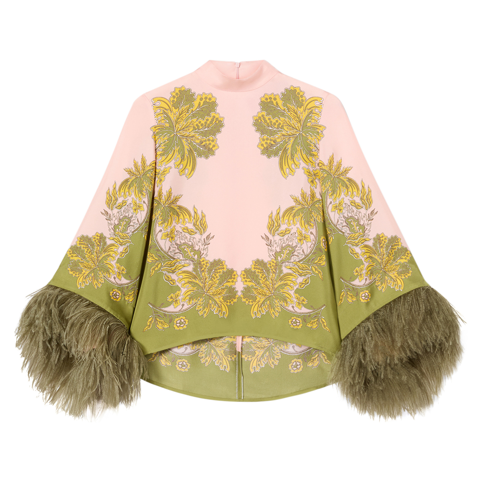 Make An Exit Silk Top With Feathers