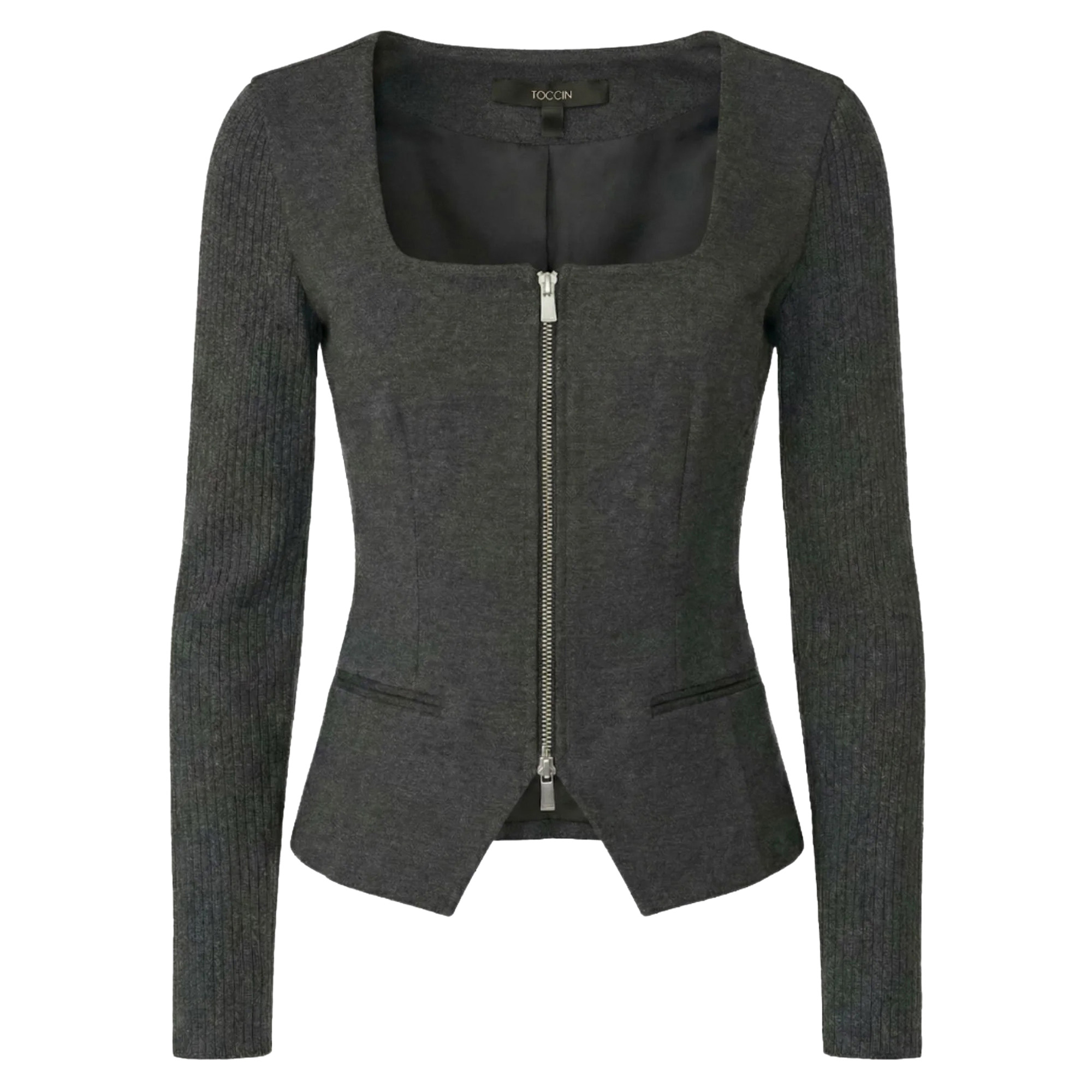 Alejandra Zip Front Long Sleeve Top