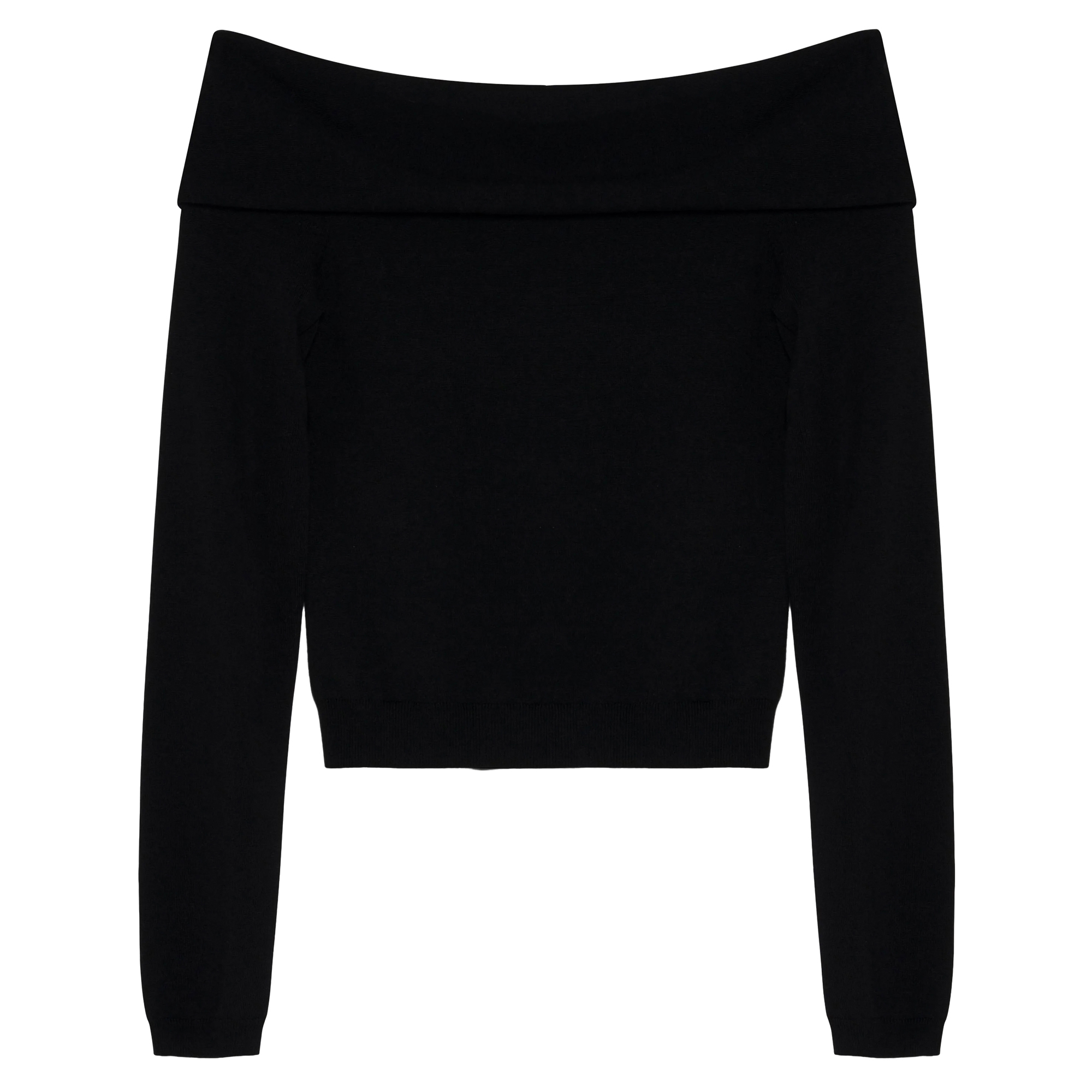Delphia Off-Shoulder Merino Wool Sweater