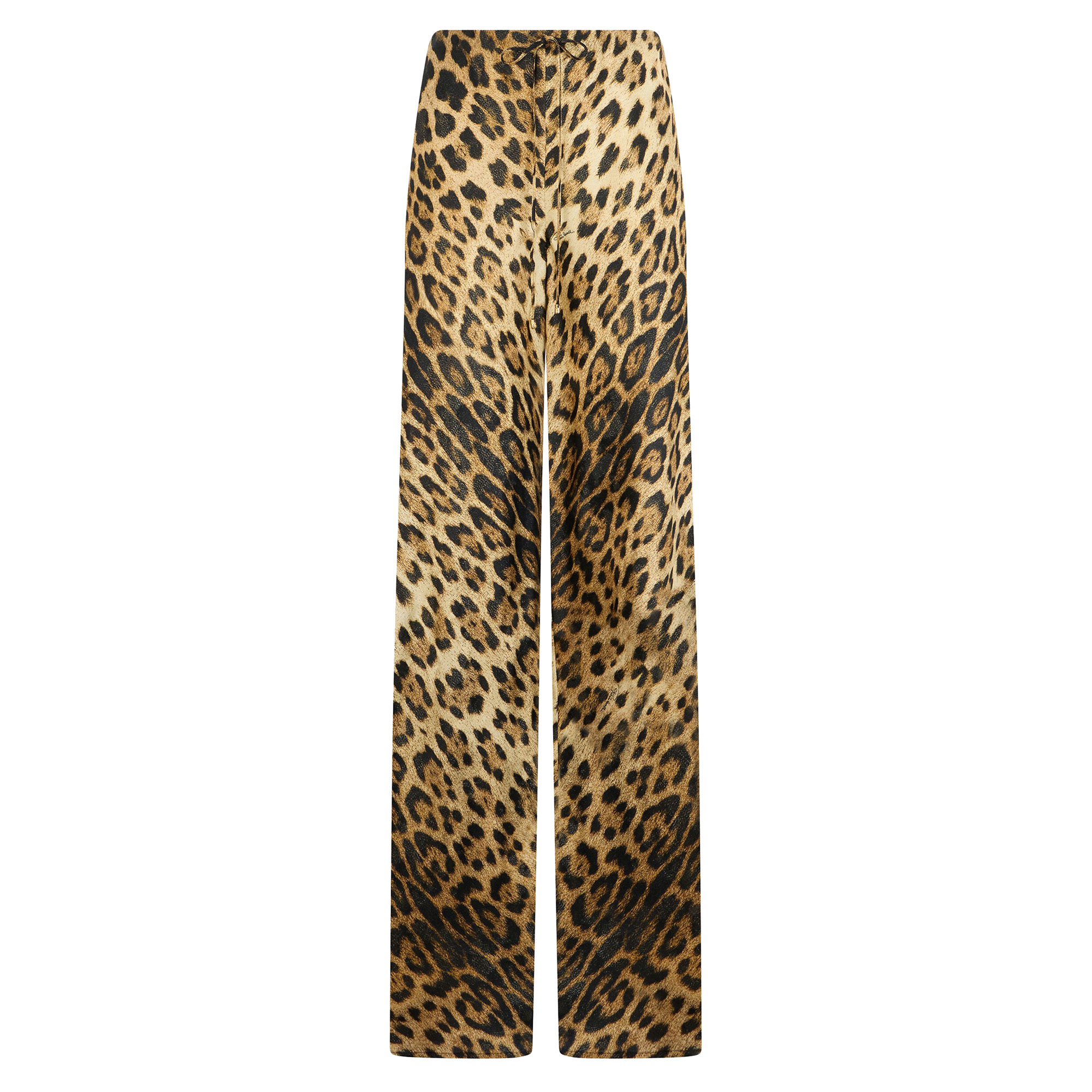 Leopard Print Palazzo Trousers