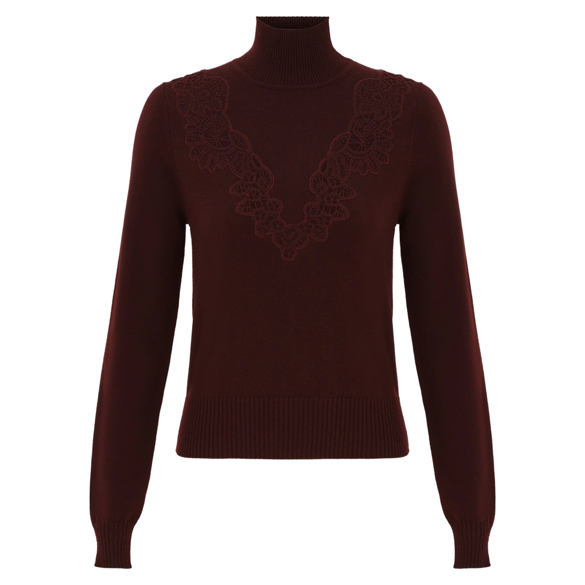 Valiant Merino Lace Turtleneck
