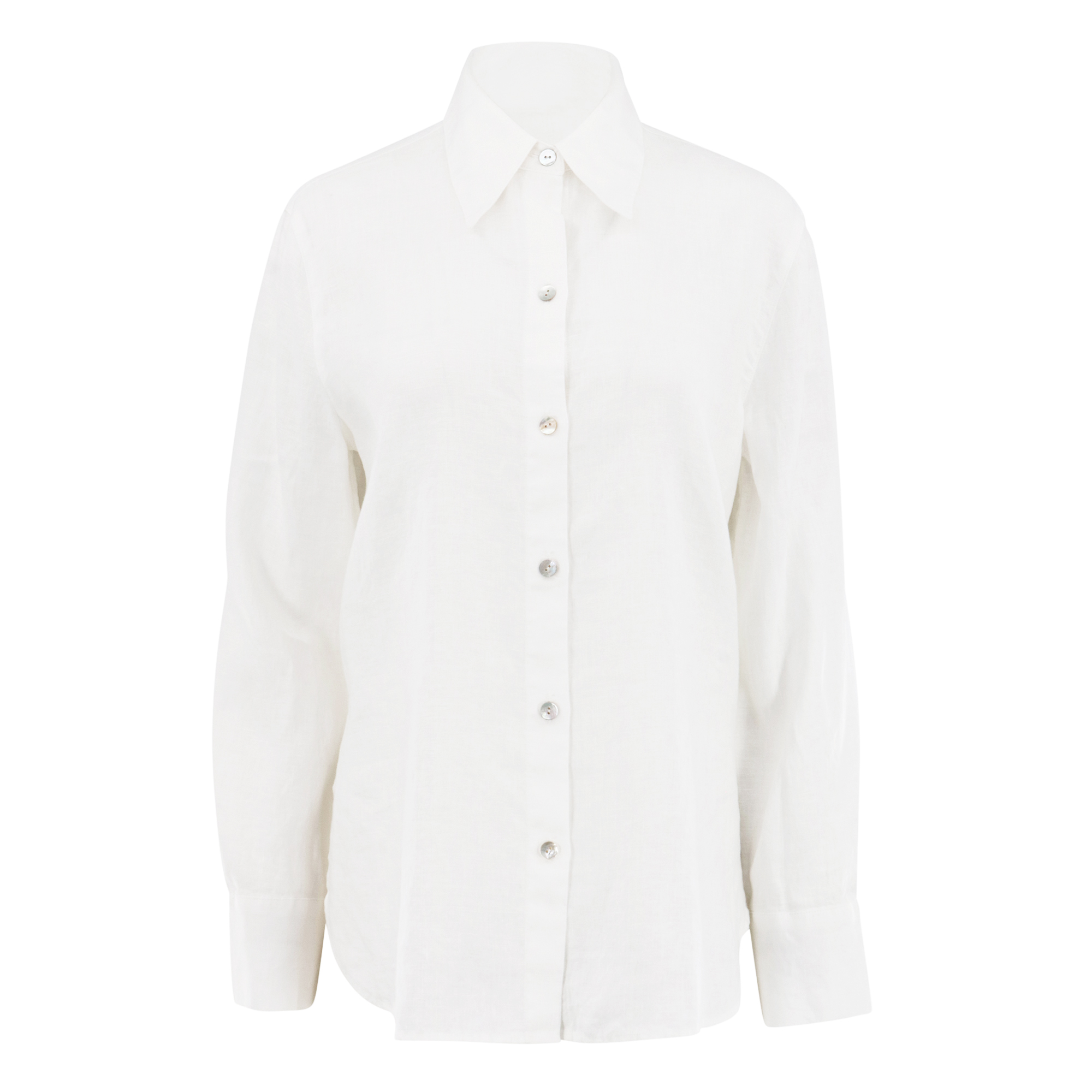 Relaxed Long Sleeve Button-Down Shirt