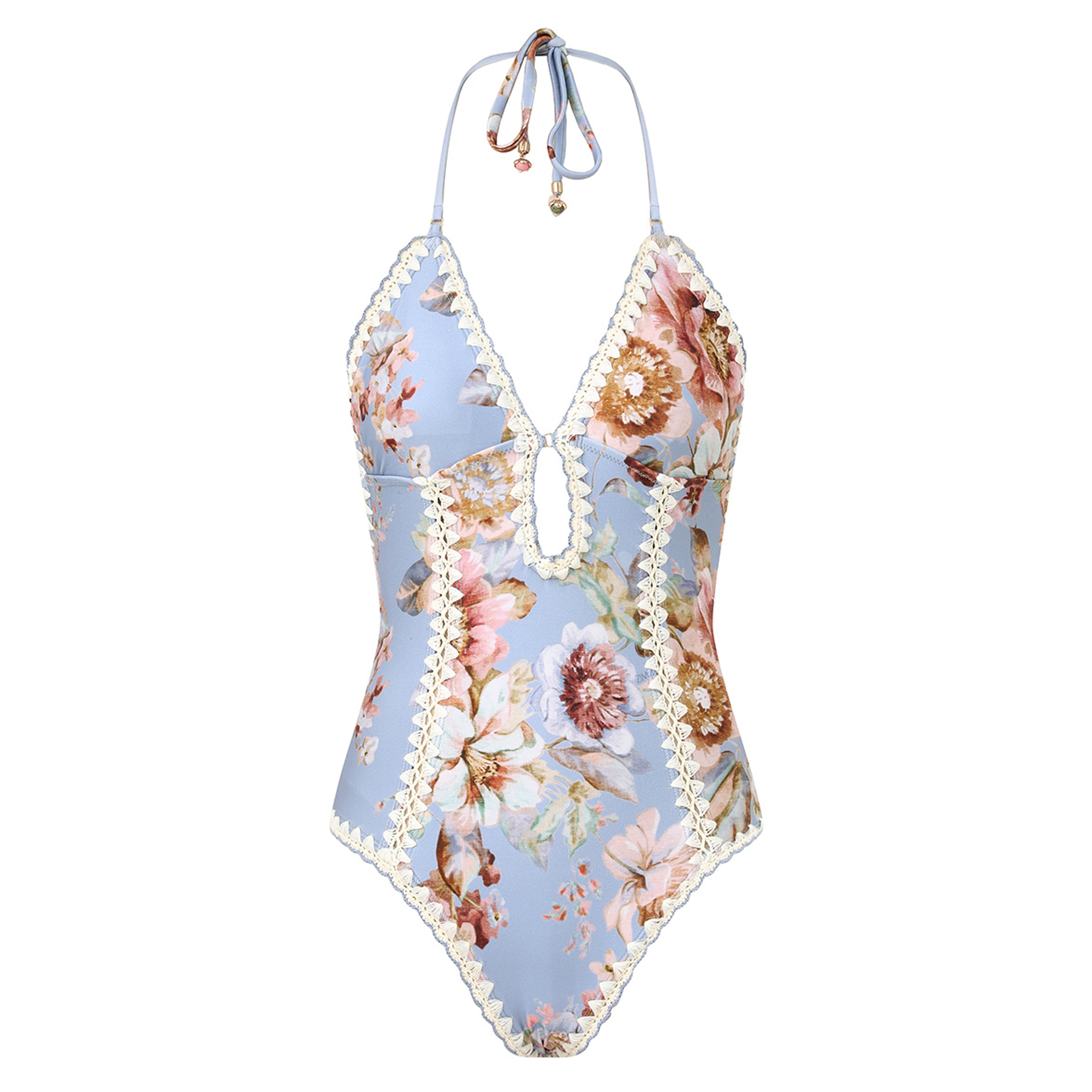 Awaken Crochet Keyhole One-Piece Swimsuit
