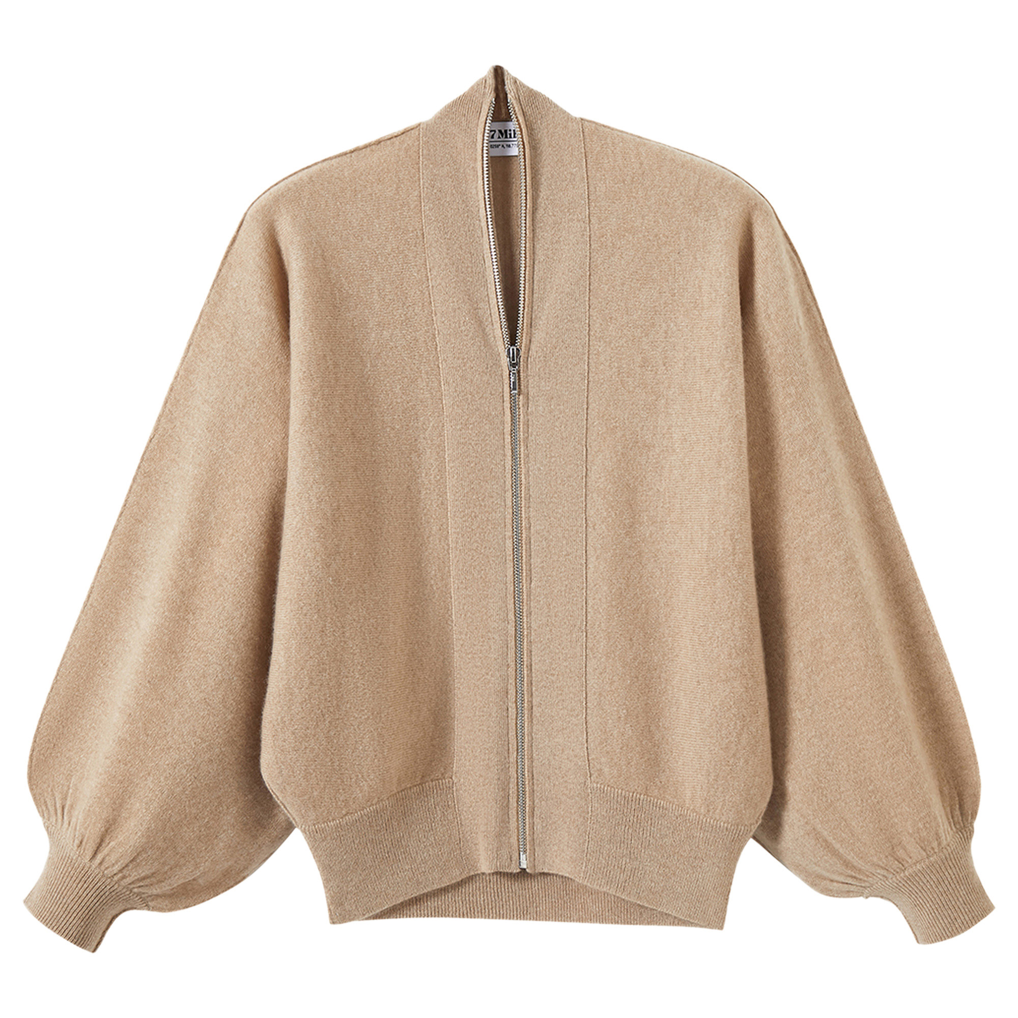Gayle Dolman Sleeve Front Zip Cardigan