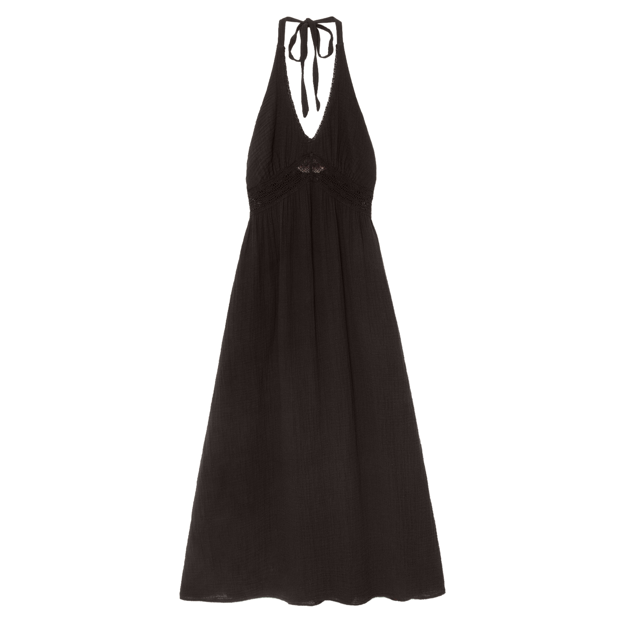 Romy Halterneck Gauze Midi Dress