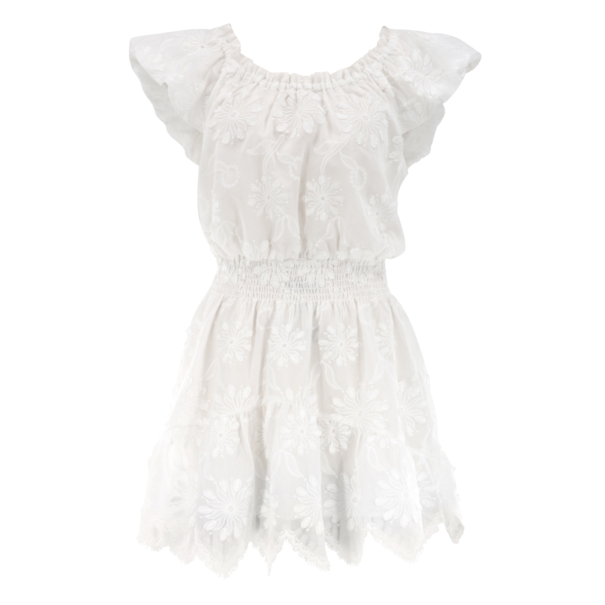 Verona Puff Sleeve Off-The-Shoulder Mini Dress