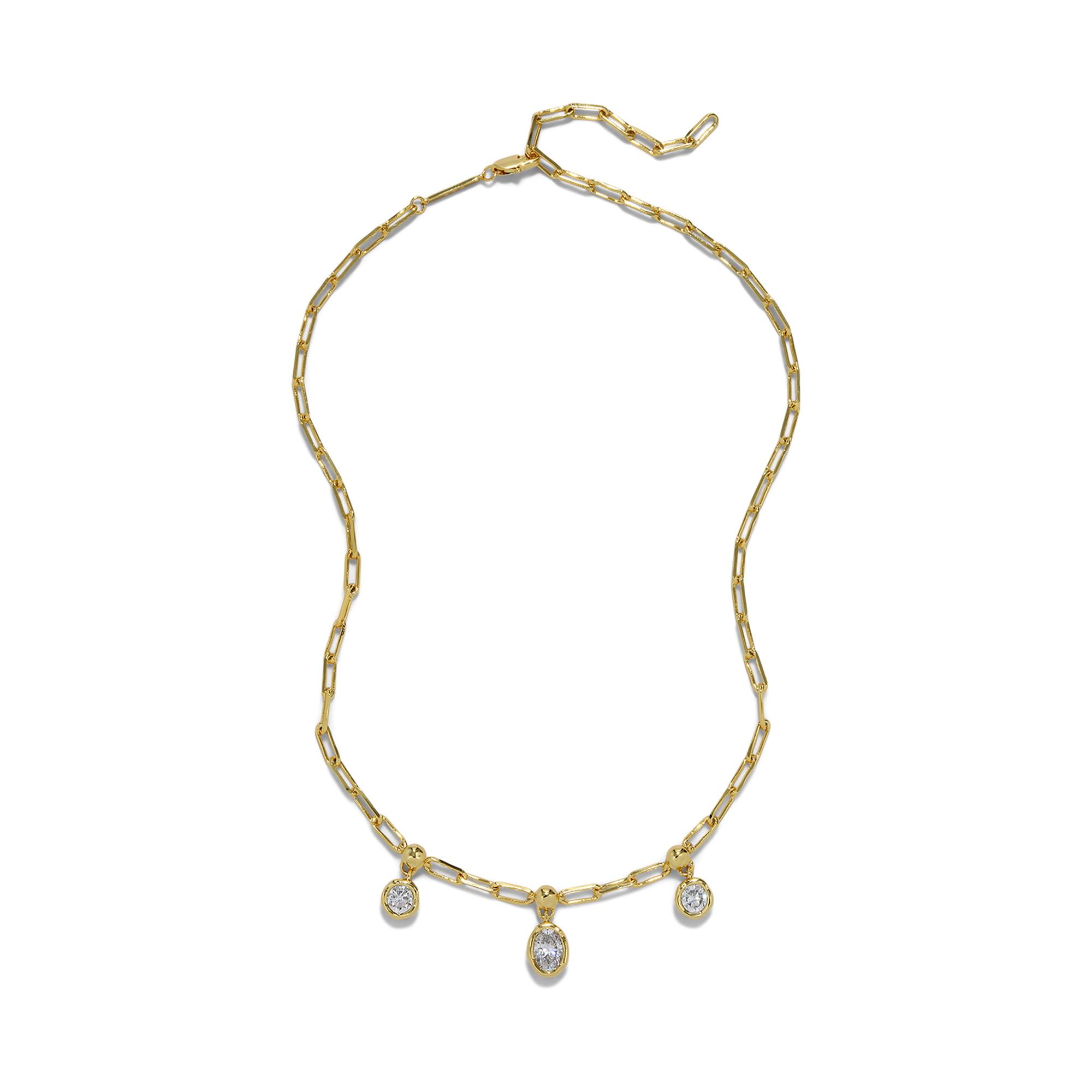 Asterales Triple Drop Necklace