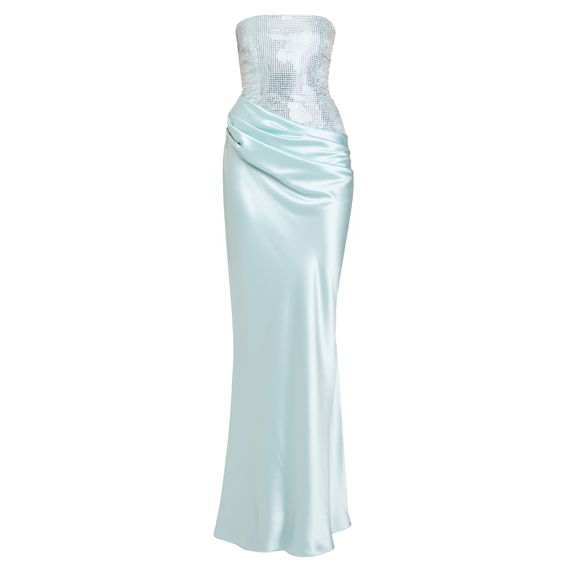 Alexandra Strapless Draped Maxi Dress